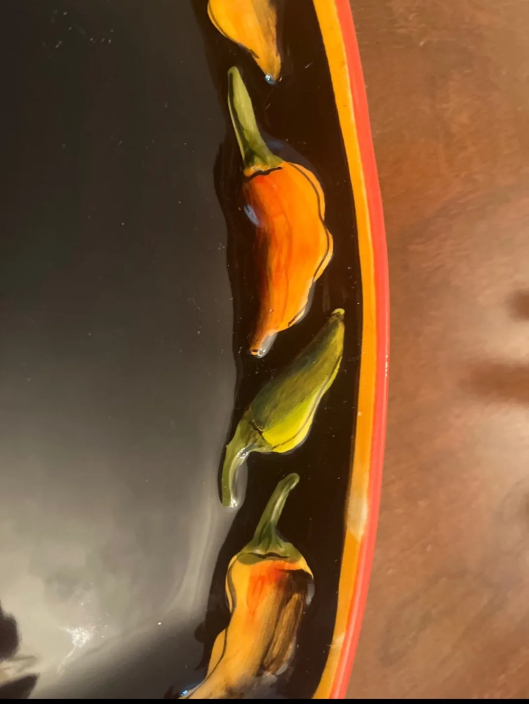 Clay Art Caliente Chili Pepper Decorative Plate image indicator(3)