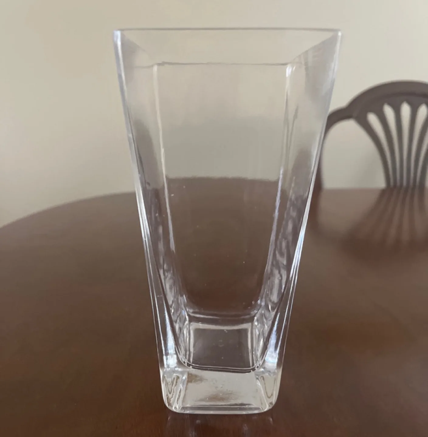 Clear Glass Square Vase image indicator(2)