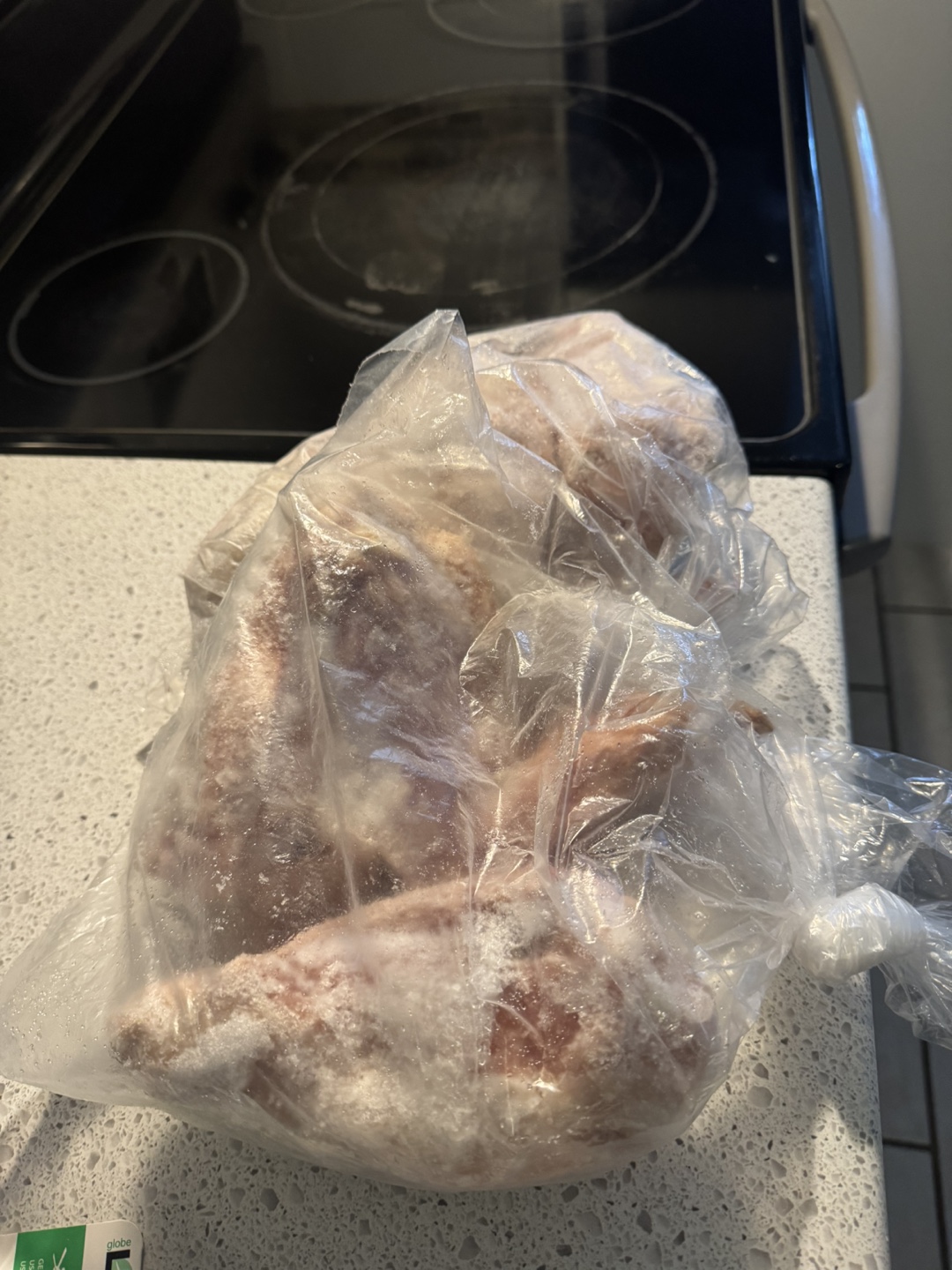 Frozen turkey wings