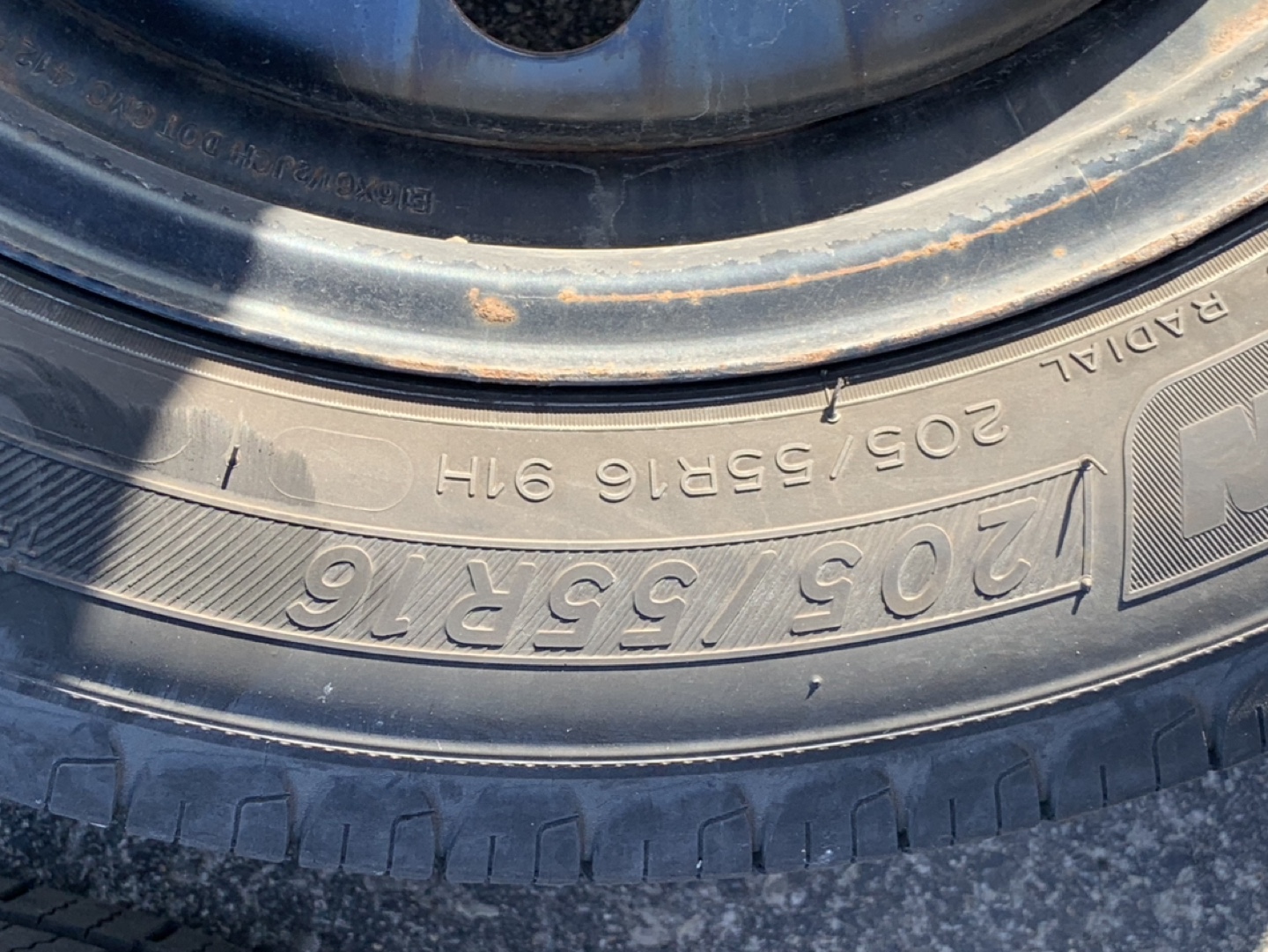 All-season Tires 205/55R16 on Steel Rims - photo 2