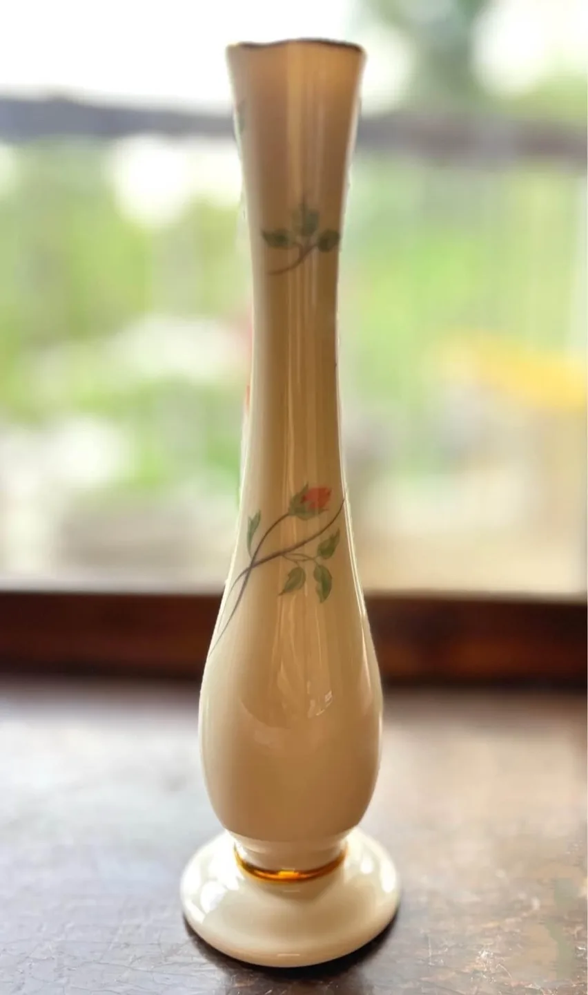 Vintage Lenox Rose Manor Bud Vase, Like New image indicator(3)