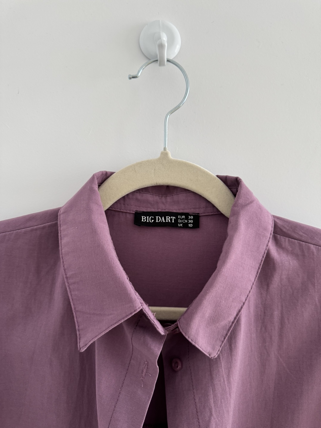 BIG DART Purple Button-Down Shirt Size 10 - photo 3