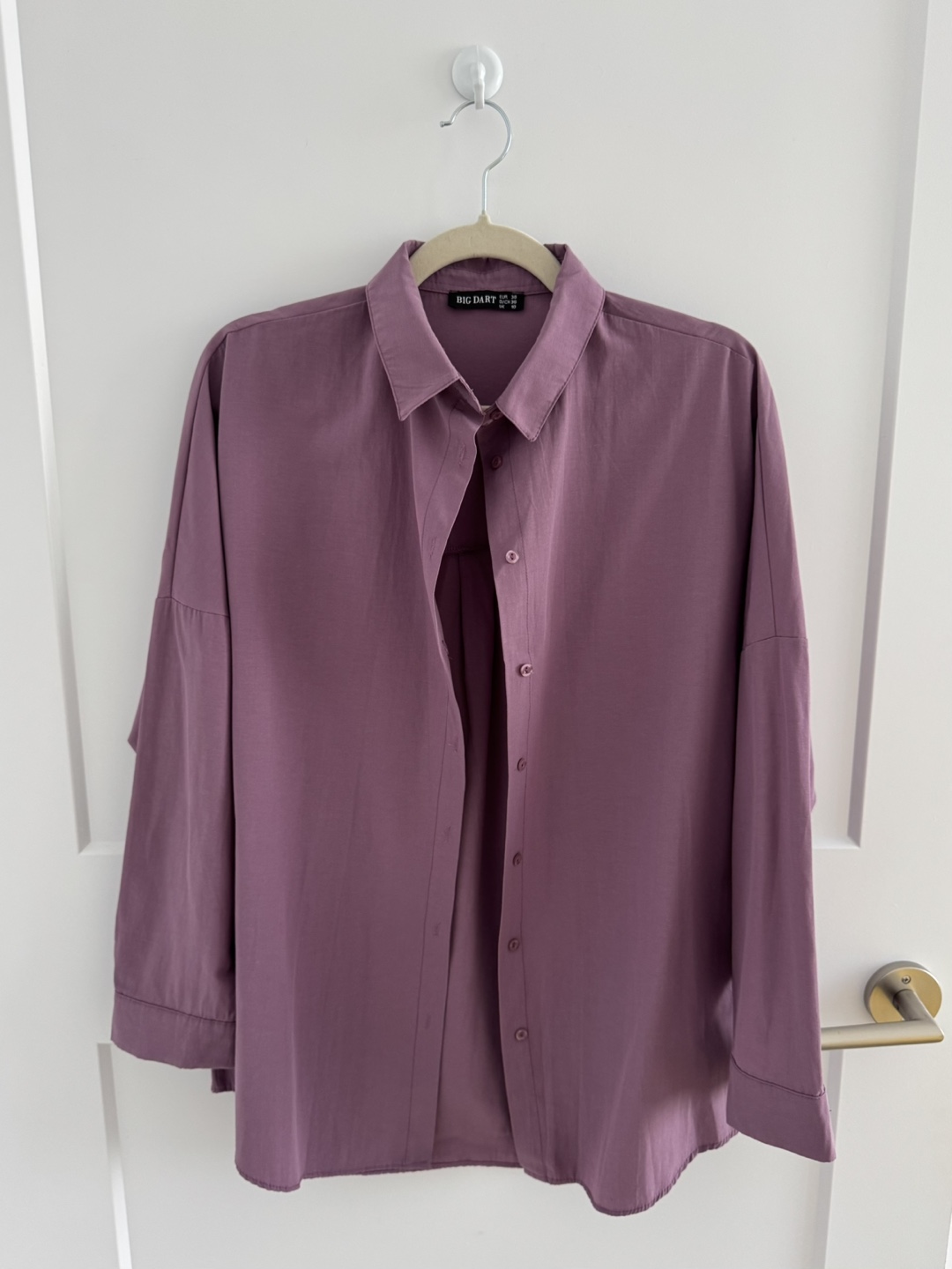 BIG DART Purple Button-Down Shirt Size 10