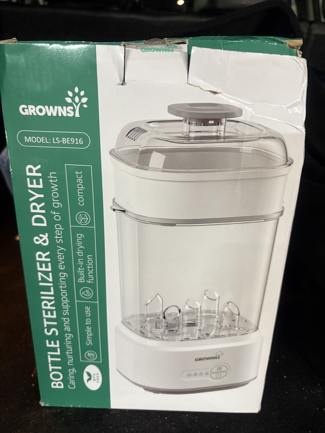 GROWNSY Baby Bottle Sterilizer & Dryer