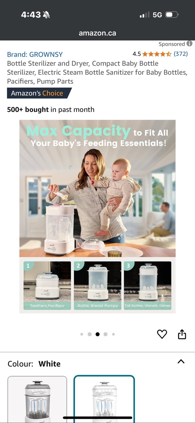 GROWNSY Baby Bottle Sterilizer & Dryer - photo 4