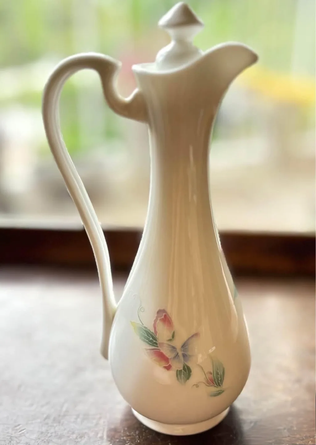 Vintage Floral Creamer/Pitcher with Lid image indicator(2)