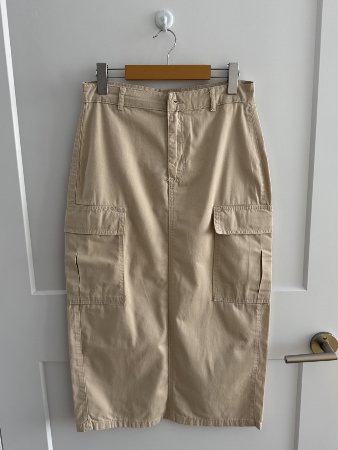 DeFacto Beige Cargo Skirt Size 8