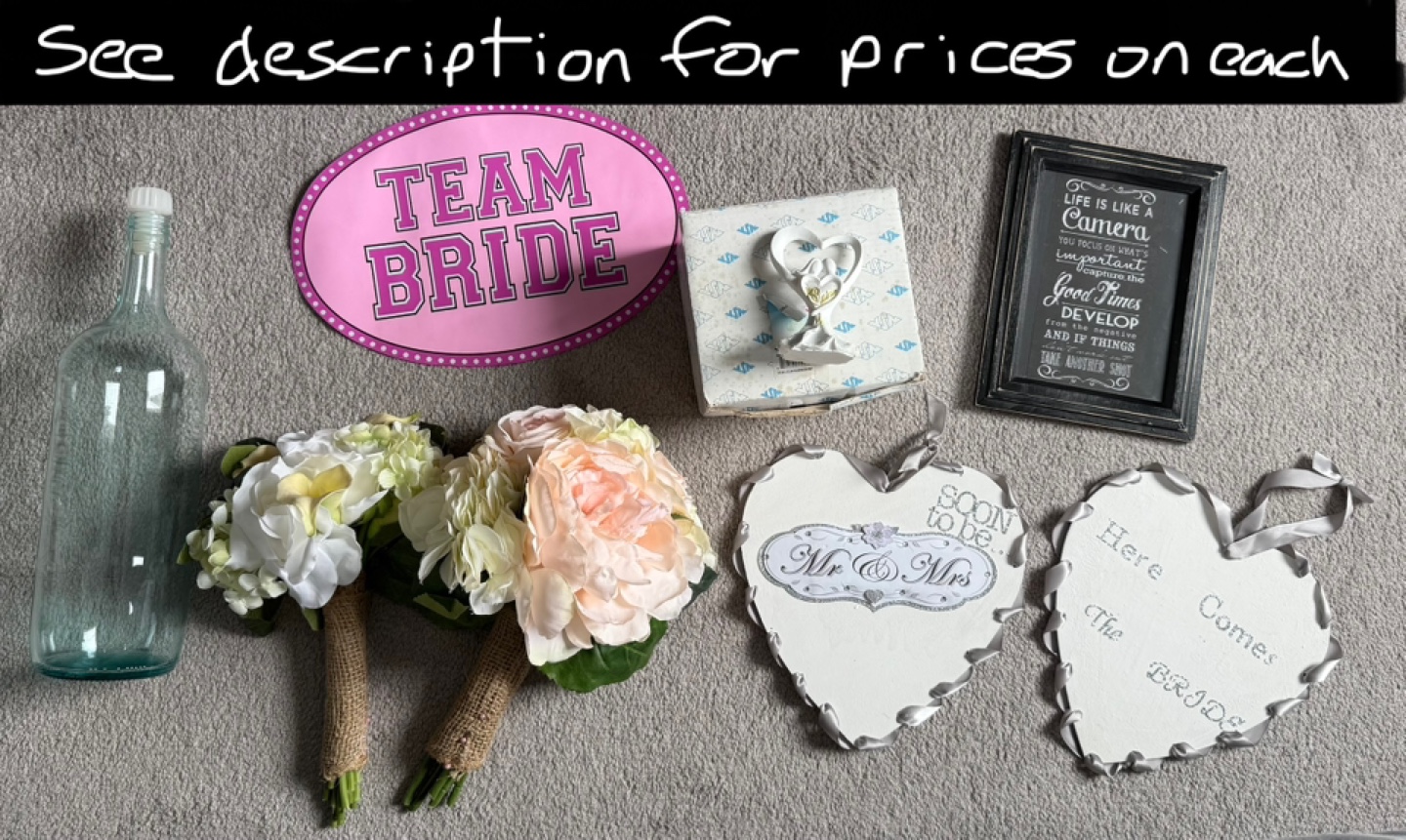 Miscellaneous Wedding Items