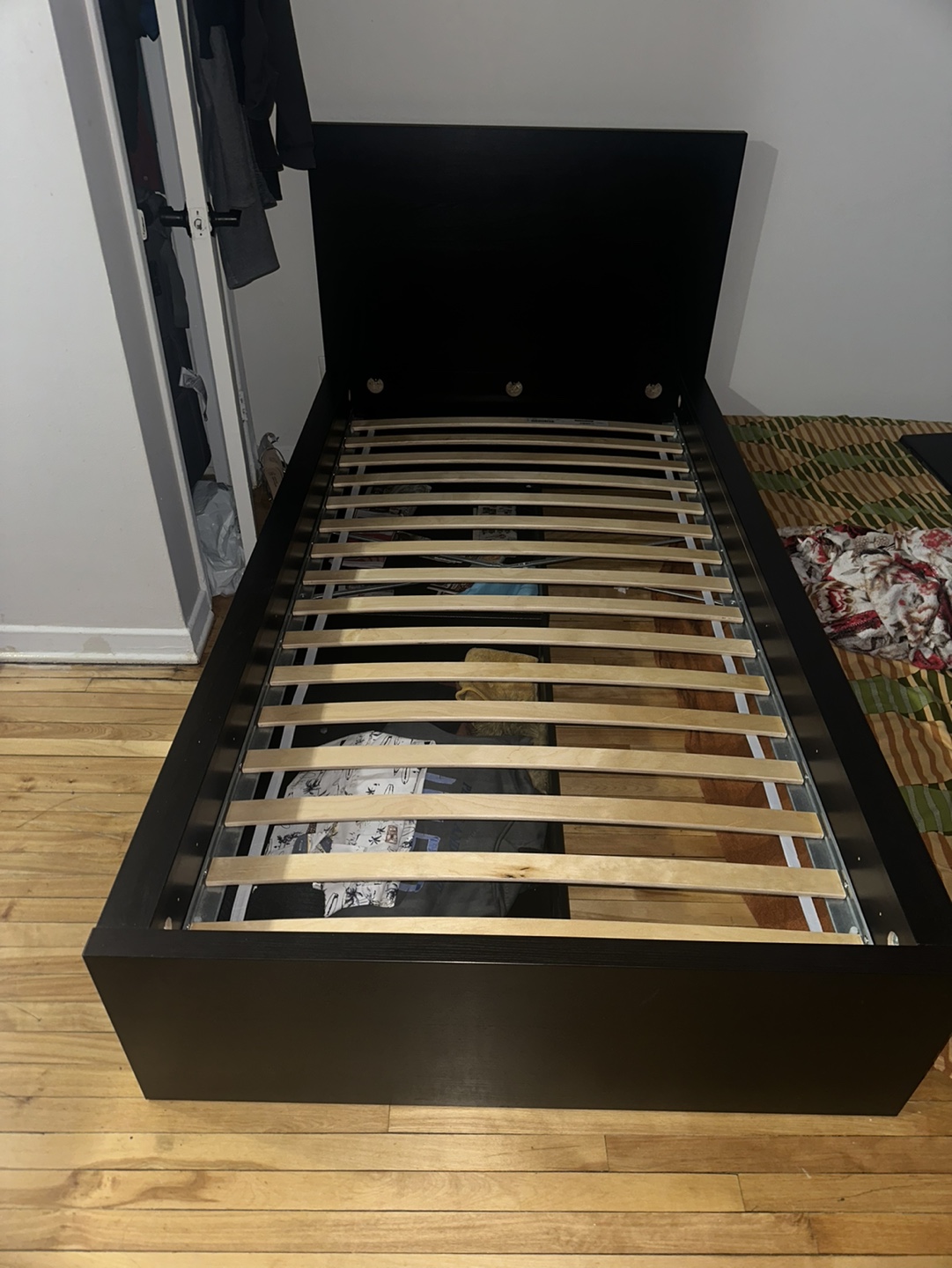 IKEA MALM Black Single Bed Frame - photo 2