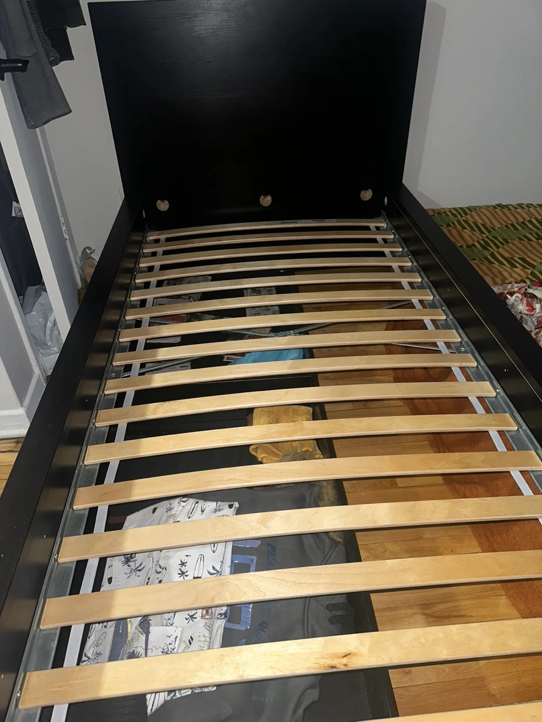 IKEA MALM Black Single Bed Frame thumbnail