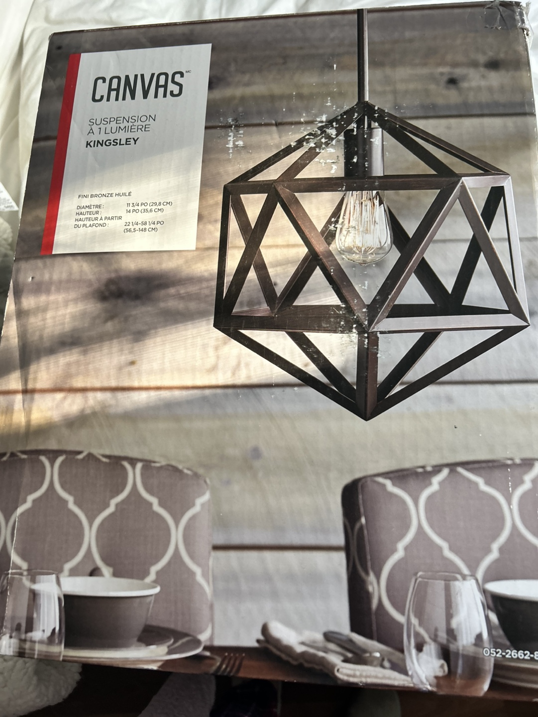 Lighting Canvas Kingsley Pendant Light still in box brand new