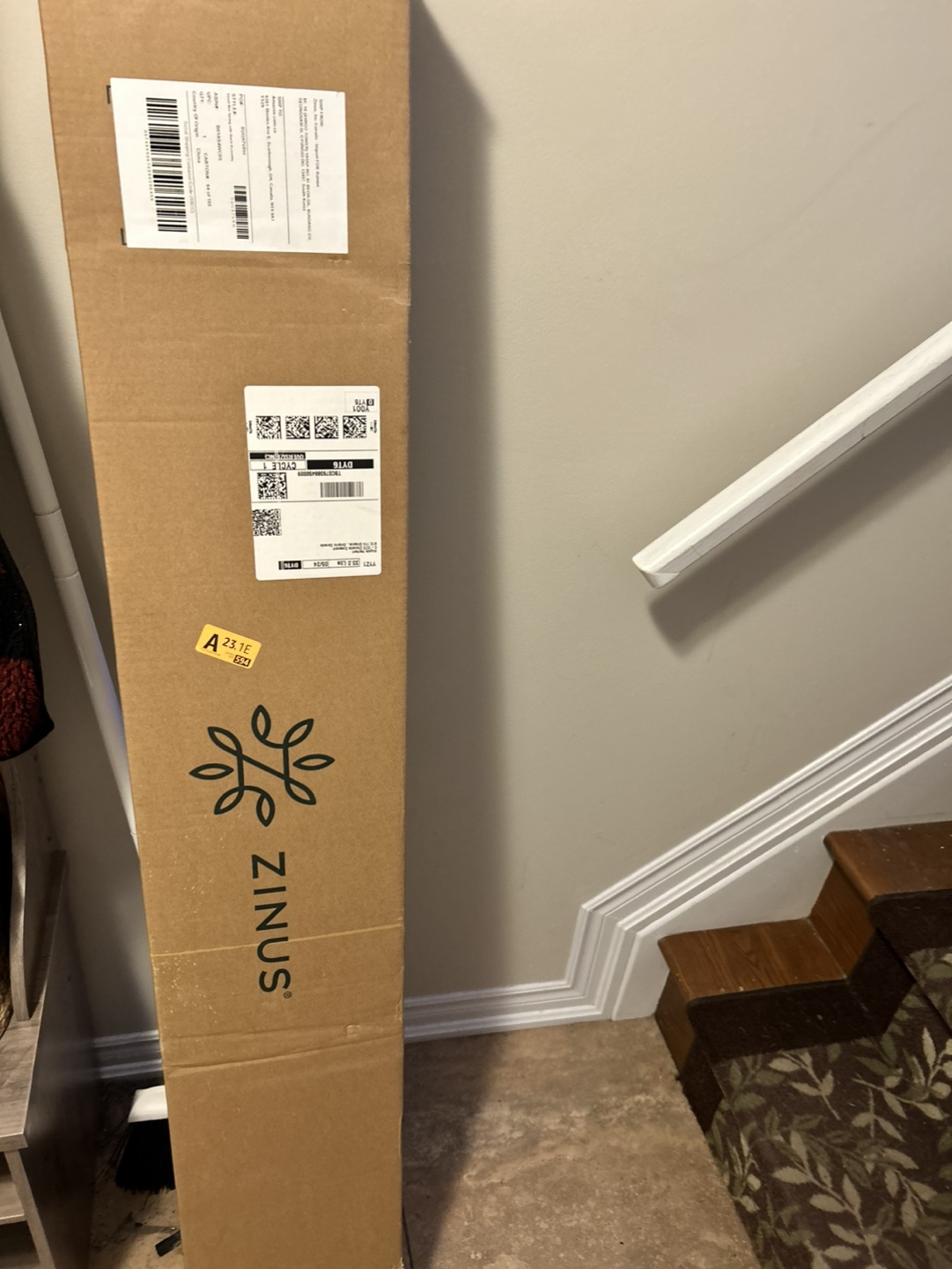 New Zinus Box Spring in Original Packaging