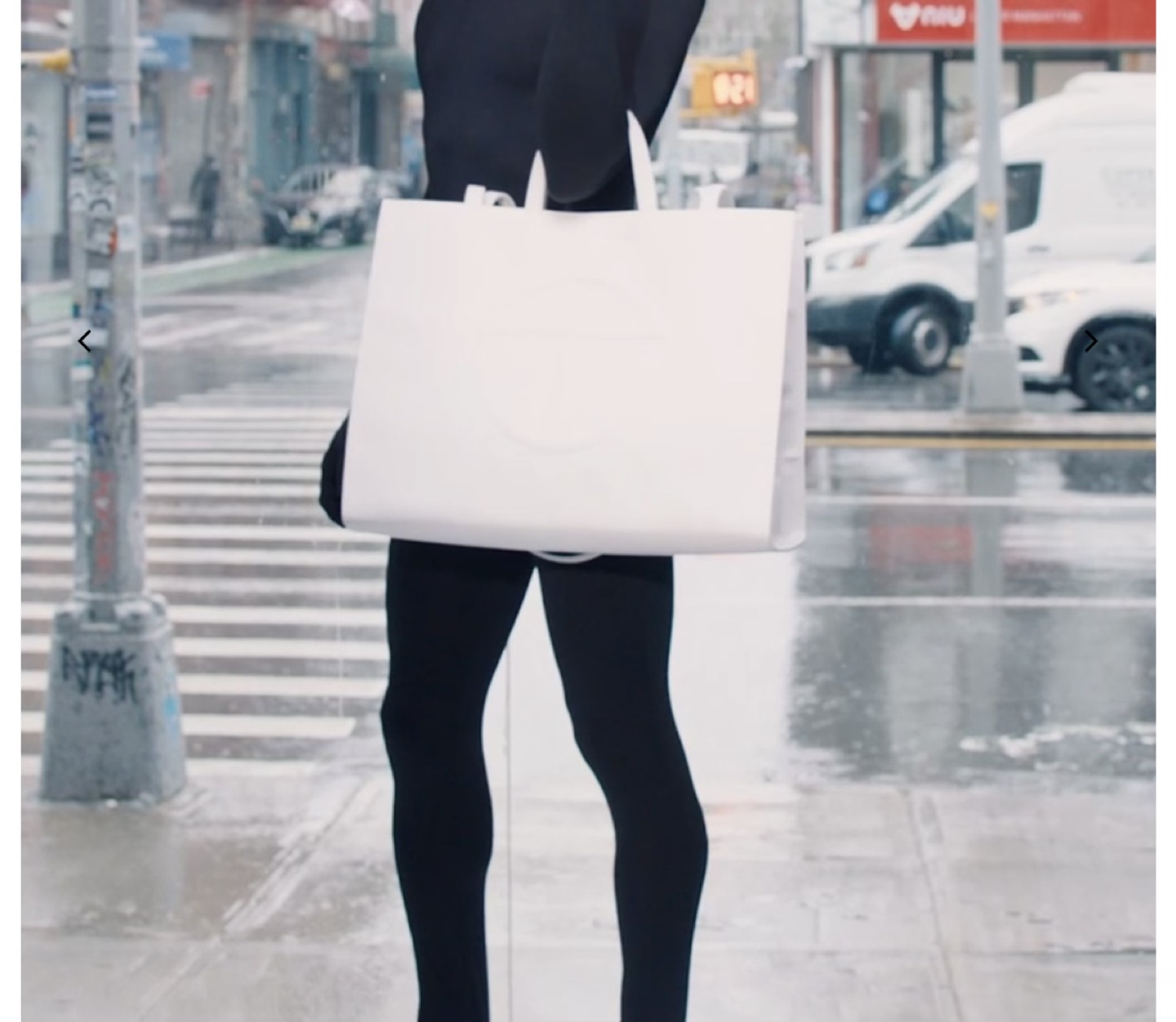 Large Telfar Black Leather Tote Bag - photo 2