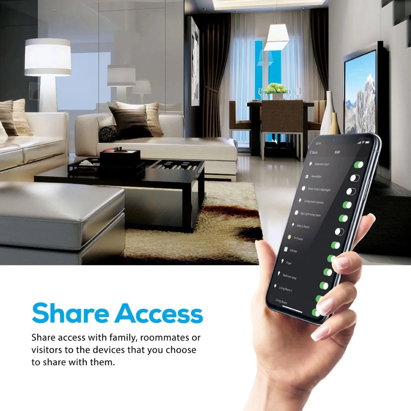 Geeni 6-Outlet Smart Power Bar image indicator(3)