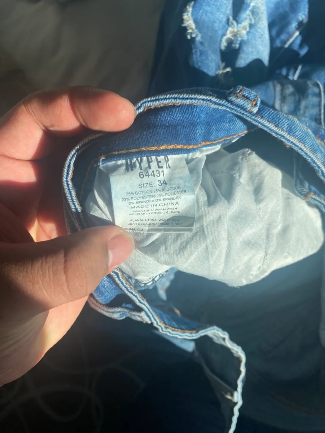 Hyper Denim Jeans Size 34 image indicator(4)