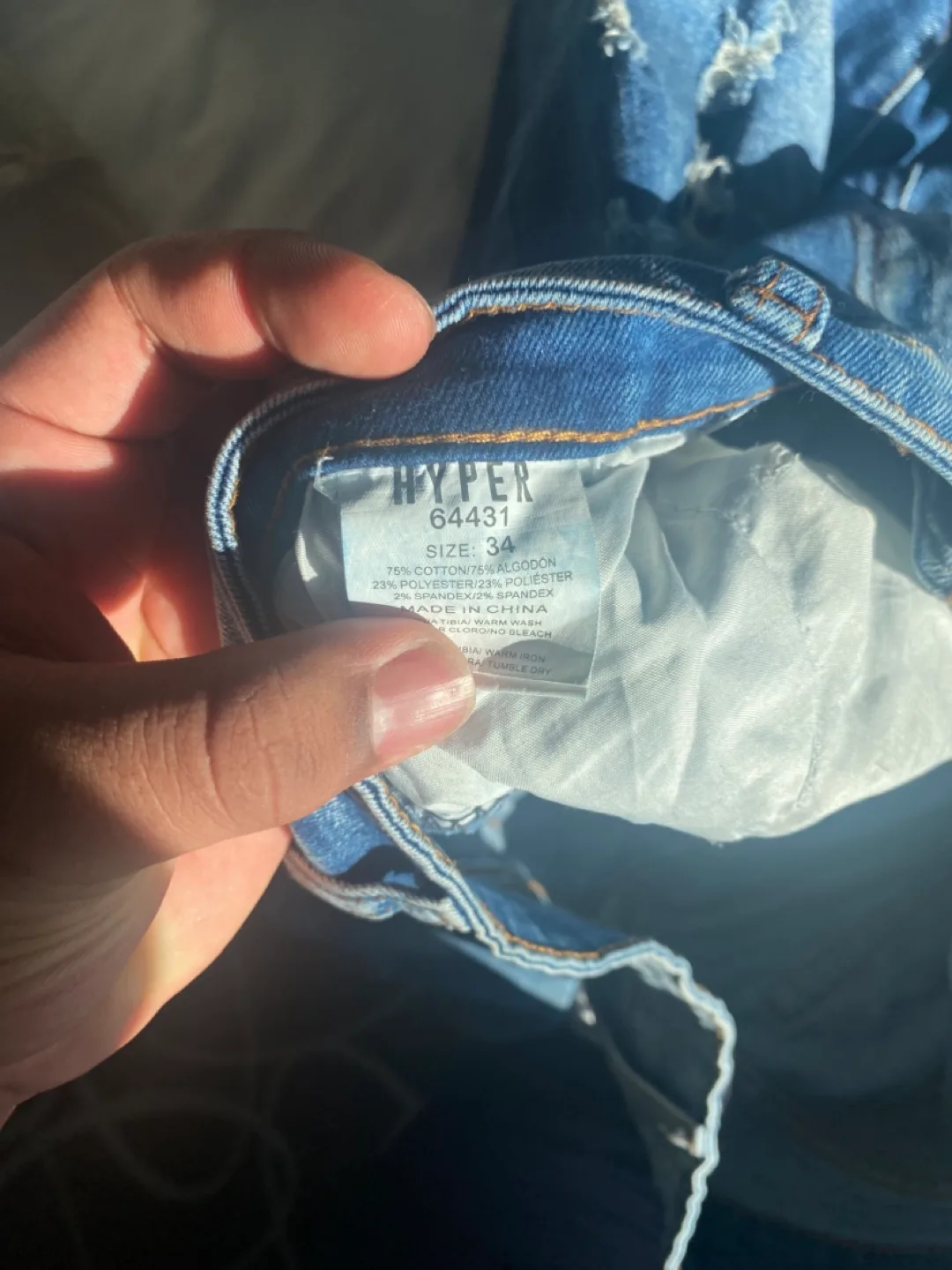 Hyper Denim Jeans Size 34 image indicator(5)