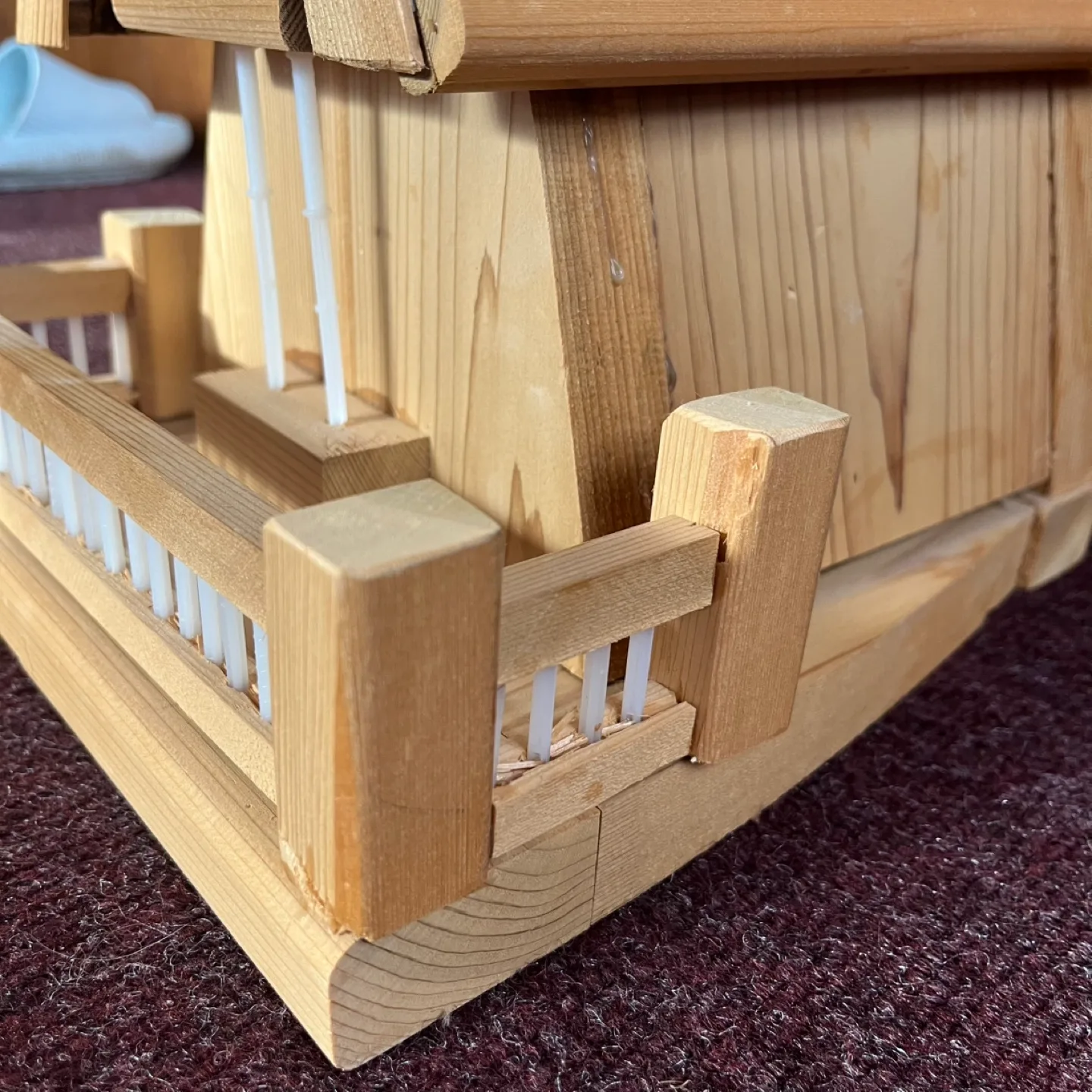 Rustic A- frame Wooden Birdhouse image indicator(2)