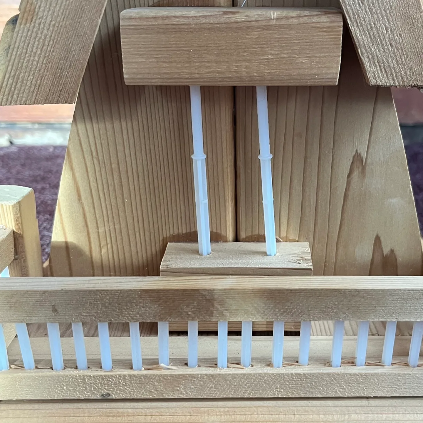 Rustic A- frame Wooden Birdhouse image indicator(4)