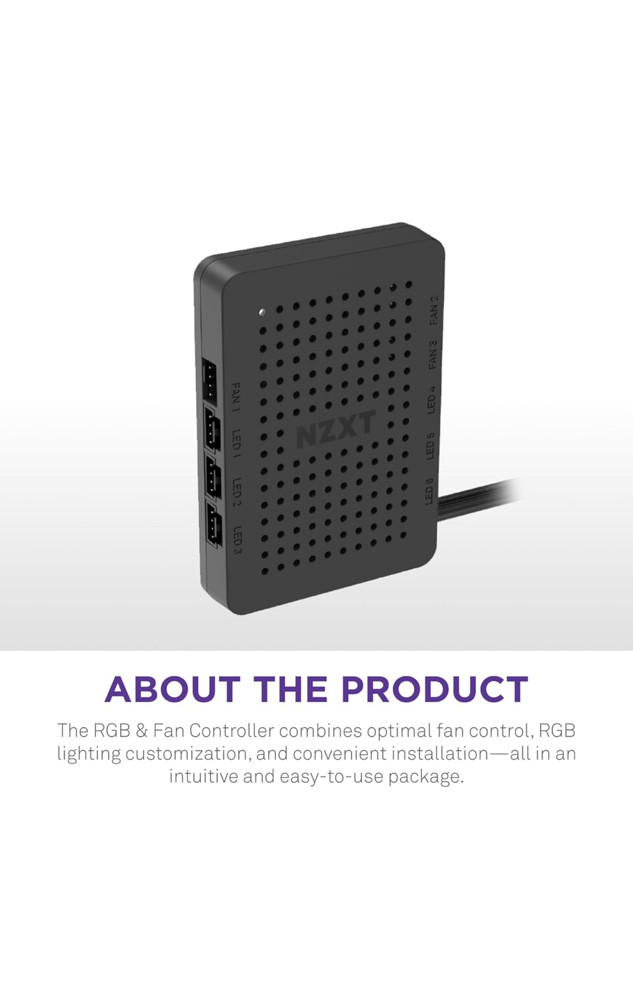 NZXT RGB & Fan Controller - AC-CRFR0-B1 - photo 2