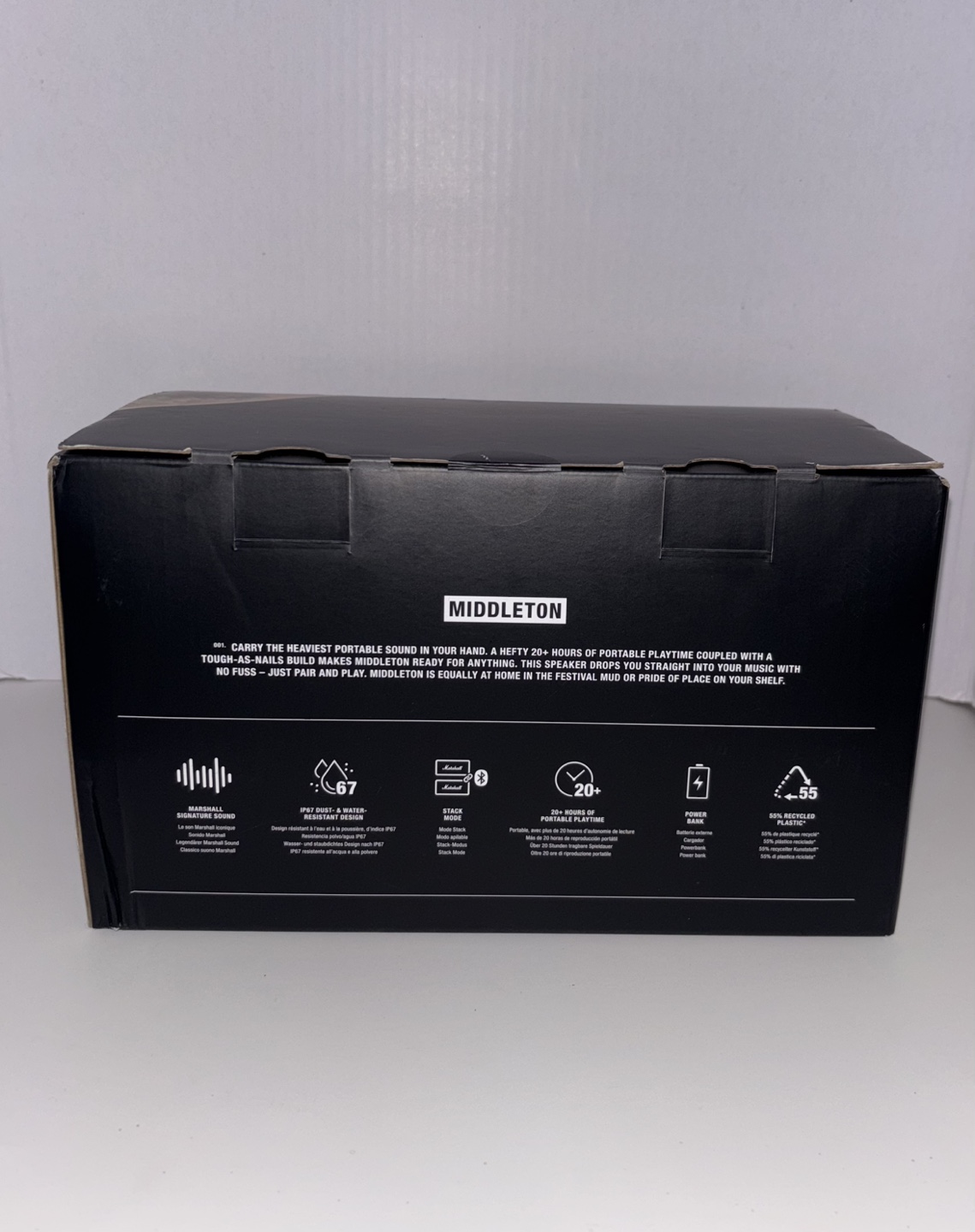 Marshall Middleton Portable Bluetooth Speaker - Cream - photo 2