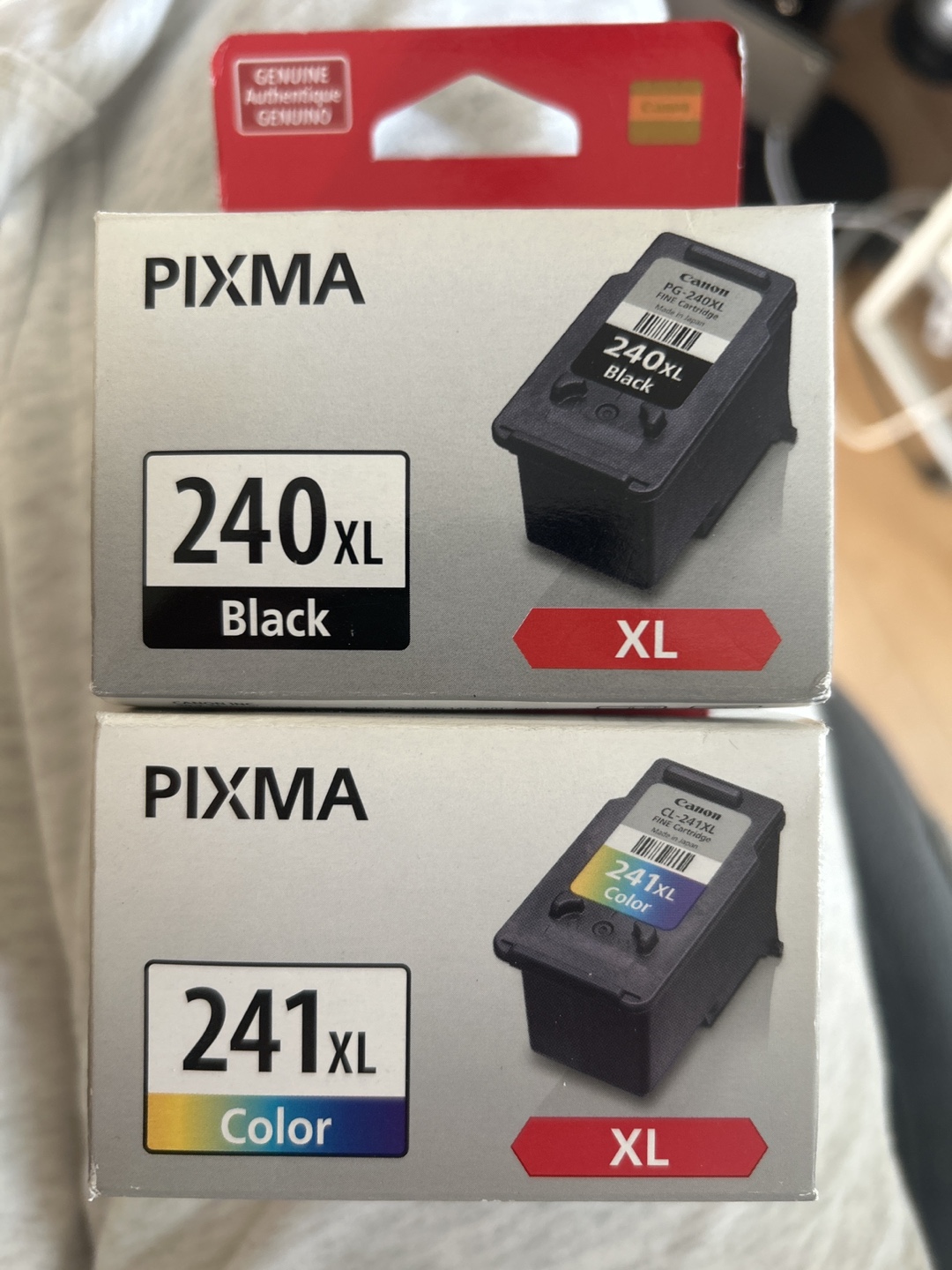Canon PIXMA 240XL Black & 241XL Colour Ink Cartridges