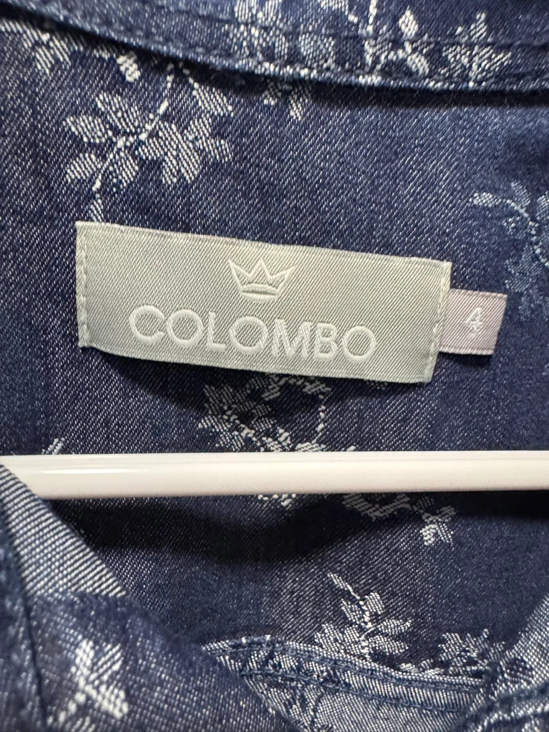 Colombo Men's Floral Denim Shirt - Size 4 image indicator(3)