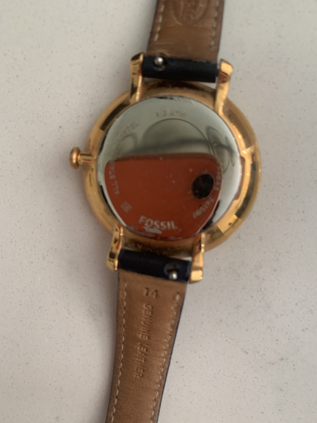 Fossil Women's Watch - Rose Gold & Navy Leather - photo 3