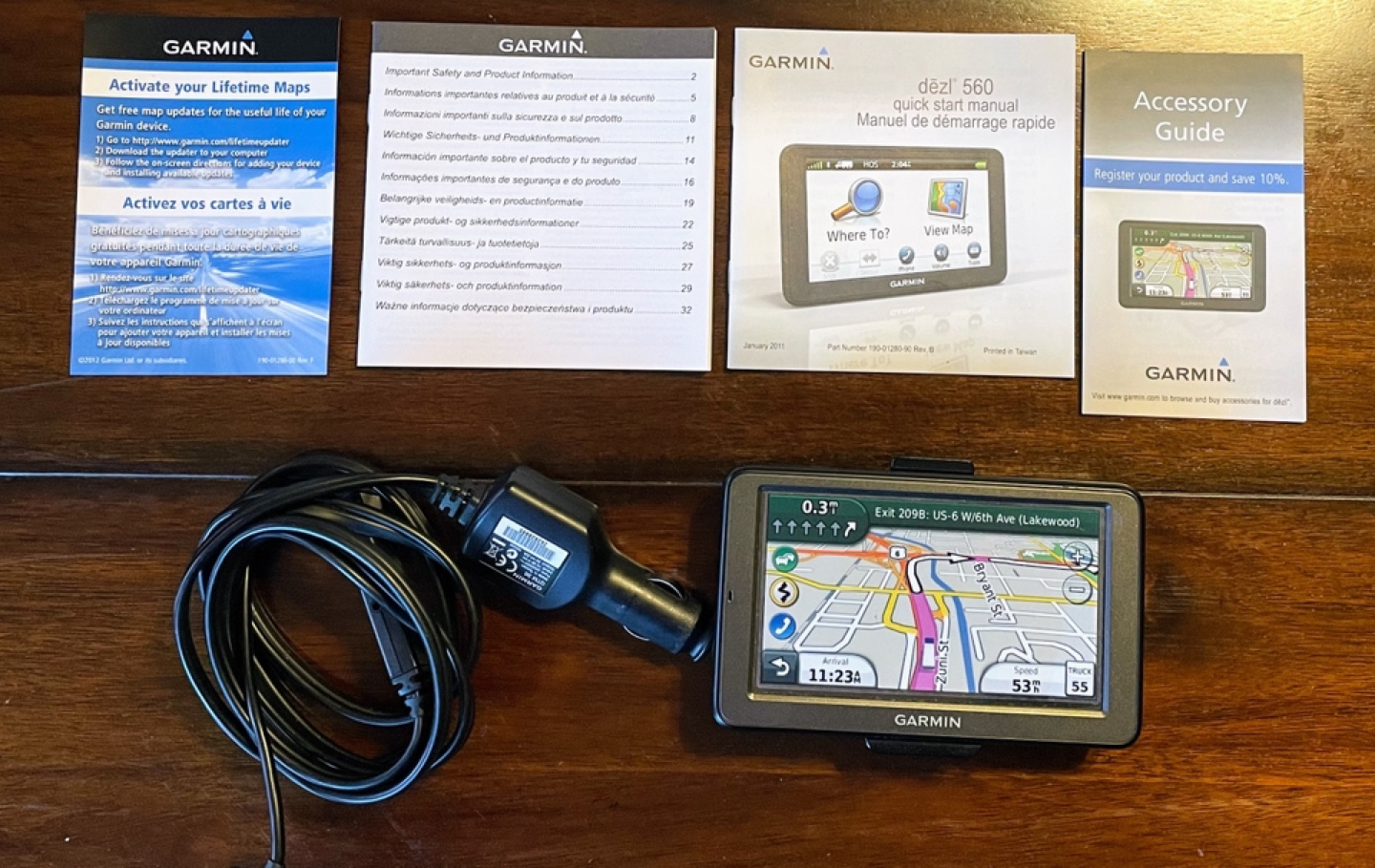 GARMIN dezl 560 LMT Truck navigation - photo 2