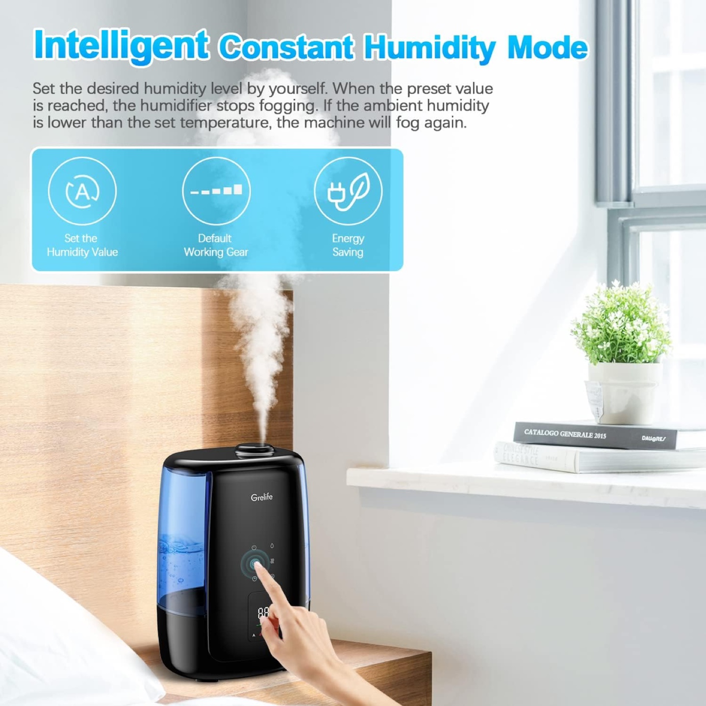 Grelife Warm and Cool Mist Humidifier - photo 2