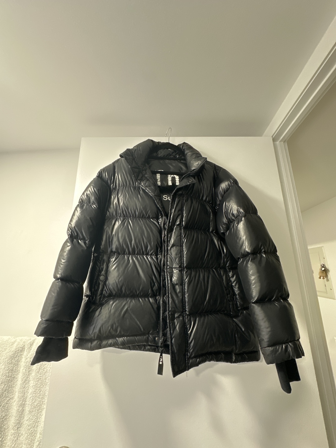 Super Puff black puffer jacket