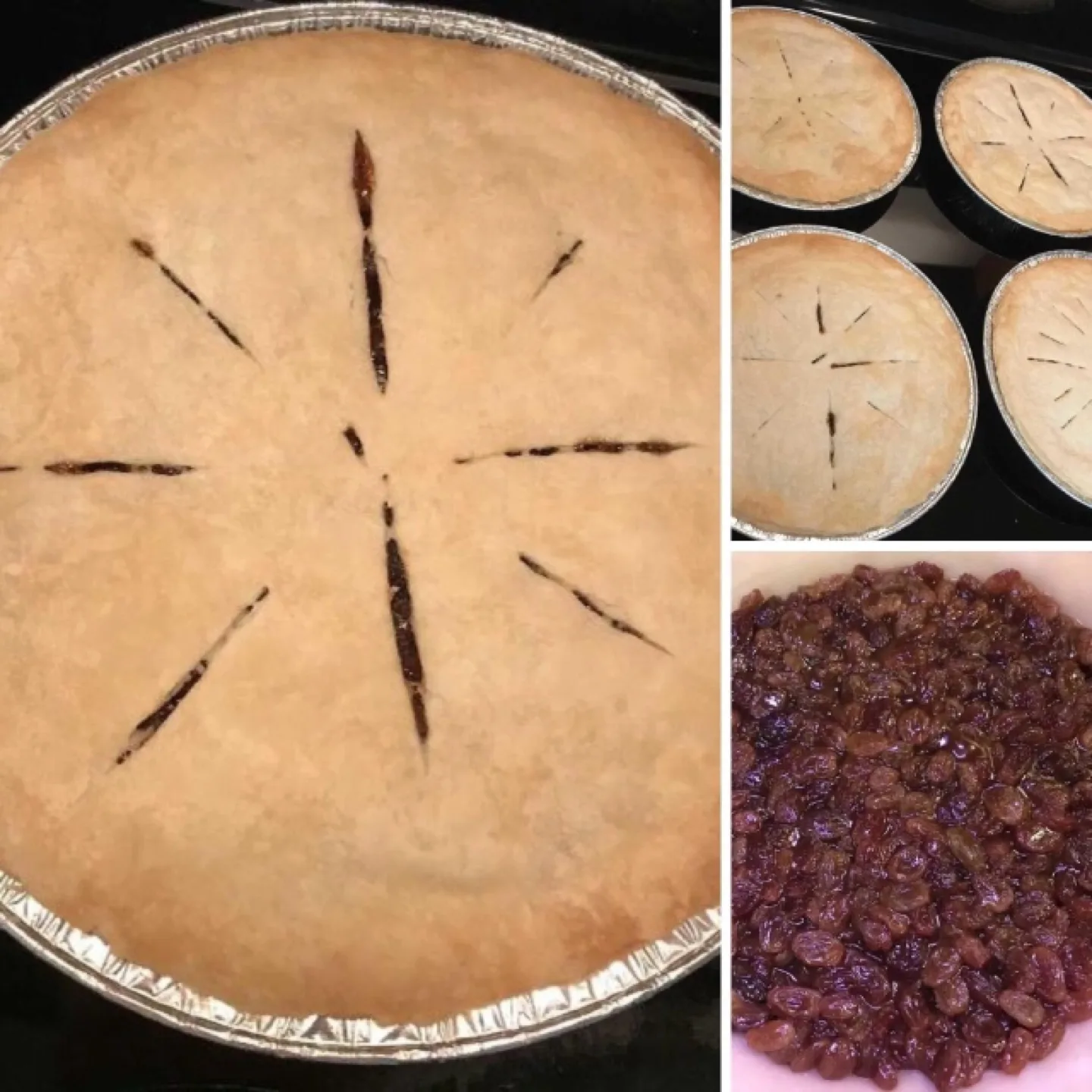 Low Sugar Vegan Raisin Pie - Home Baked thumbnail
