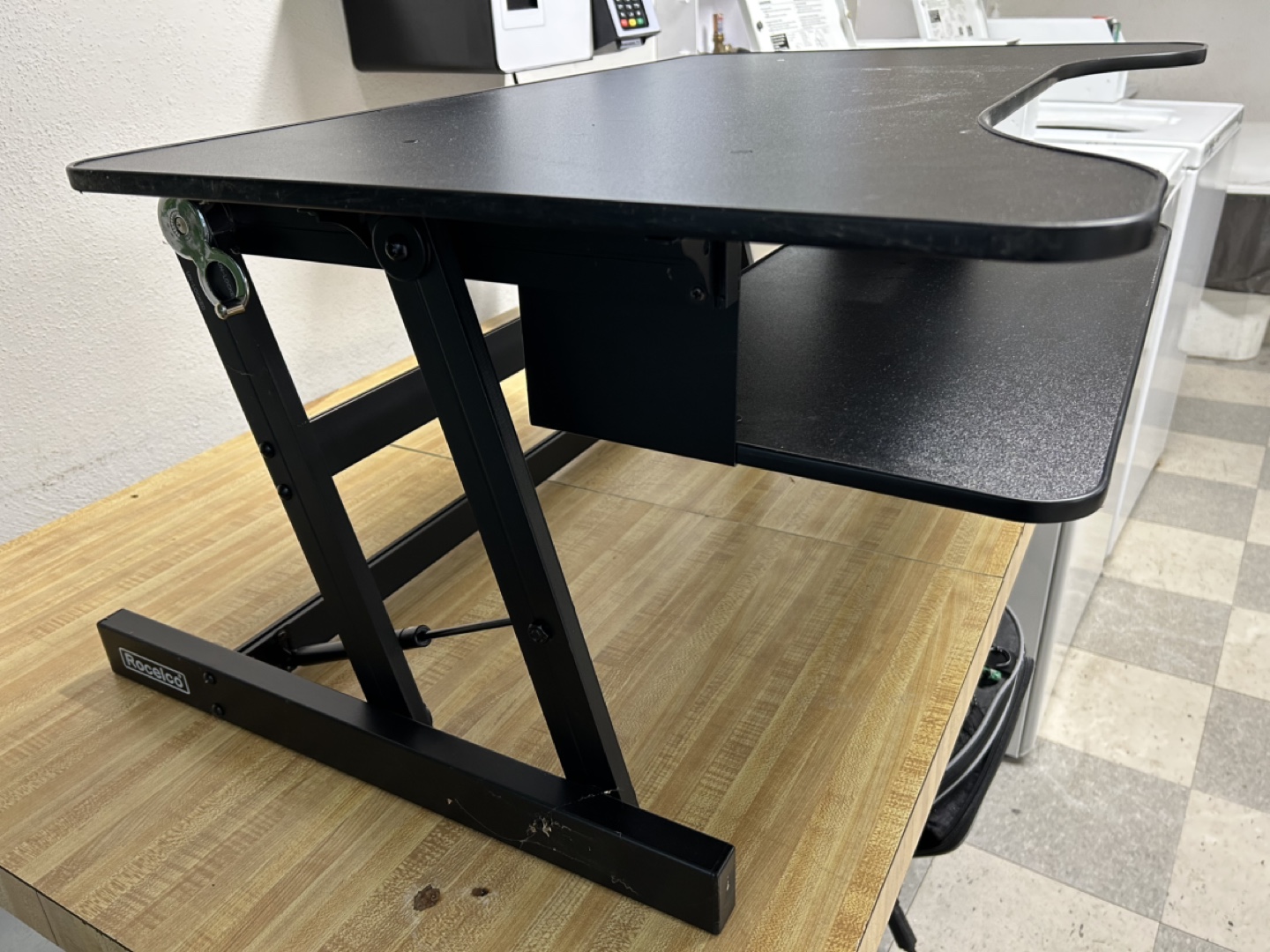 Black Stand Up Desk Converter