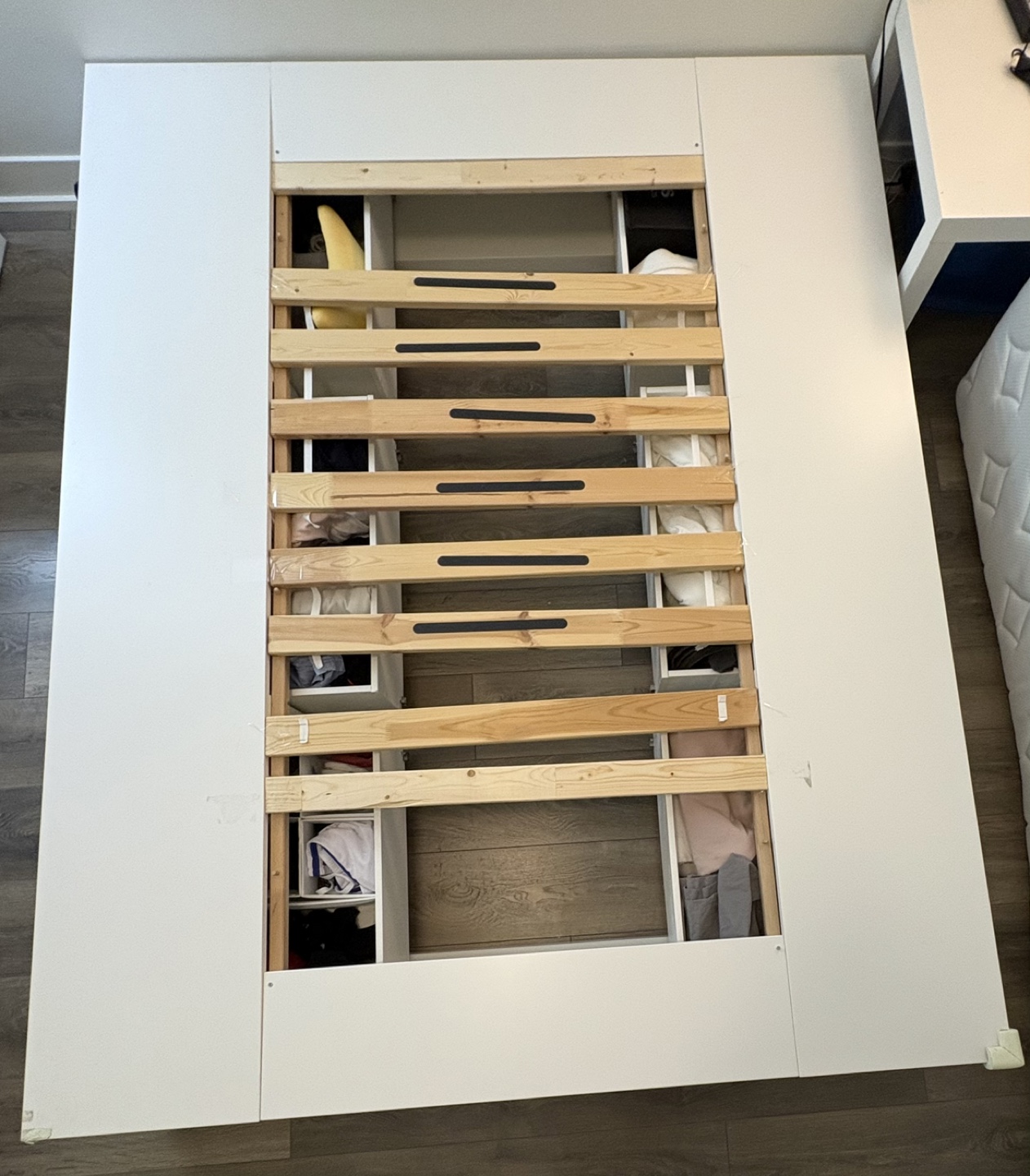 IKEA NORDLI Queen Bed Frame with Storage - White - photo 5