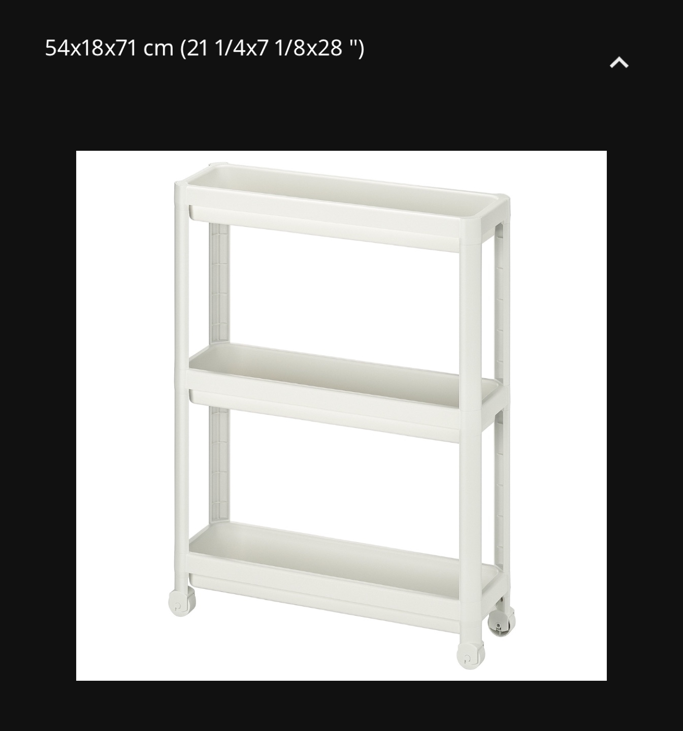Ikea vesken narrow cart