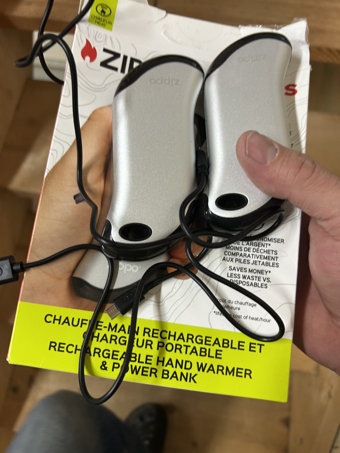 Oddz Zippo Rechargeable Hand Warmers & Power Bank