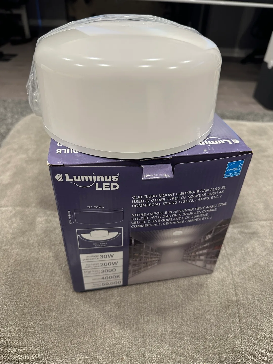 Luminus LED 8" Flush Mount Light Bulb (only 1) image indicator(3)