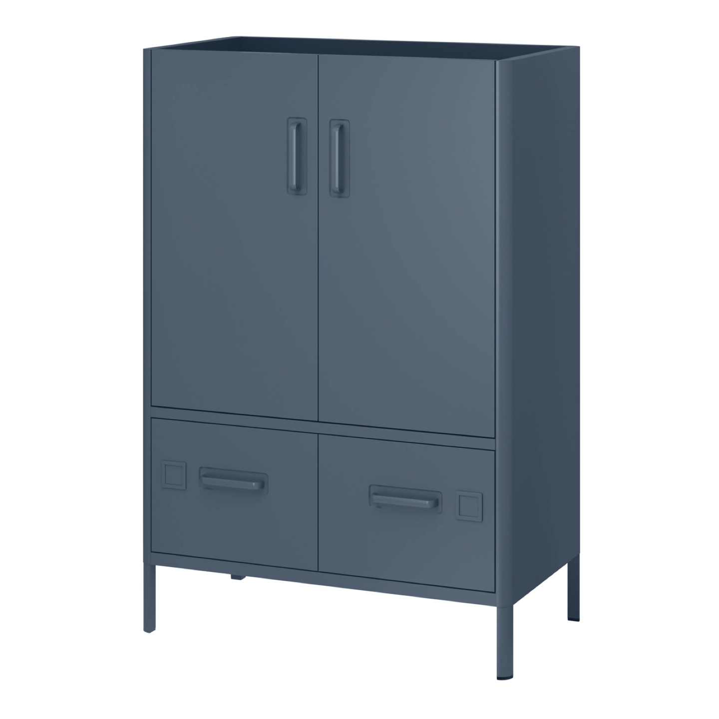 Ikea cabinet IDÅSEN Cabinet with doors and drawers, blue - photo 2