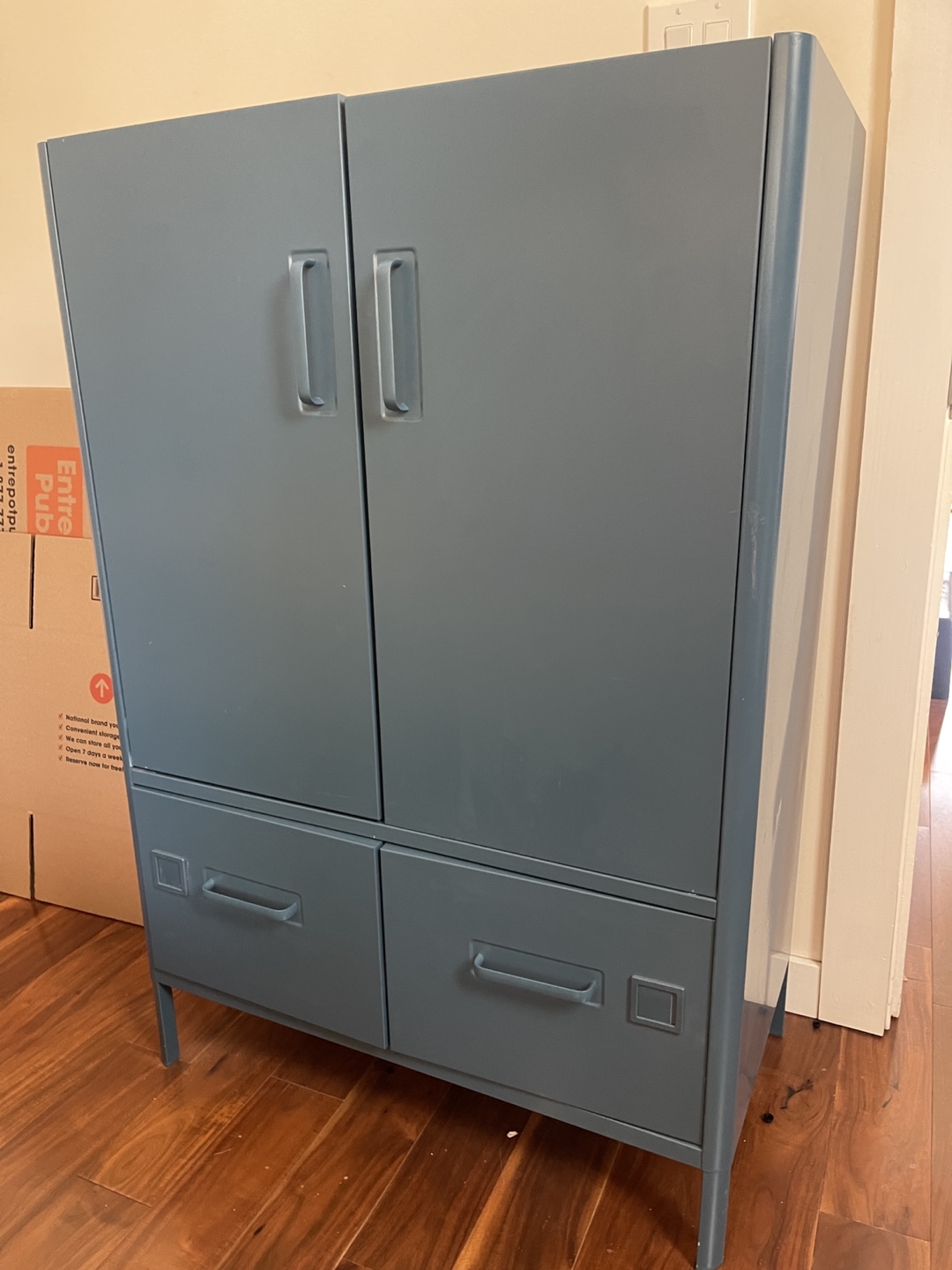 Ikea cabinet IDÅSEN Cabinet with doors and drawers, blue - photo 4