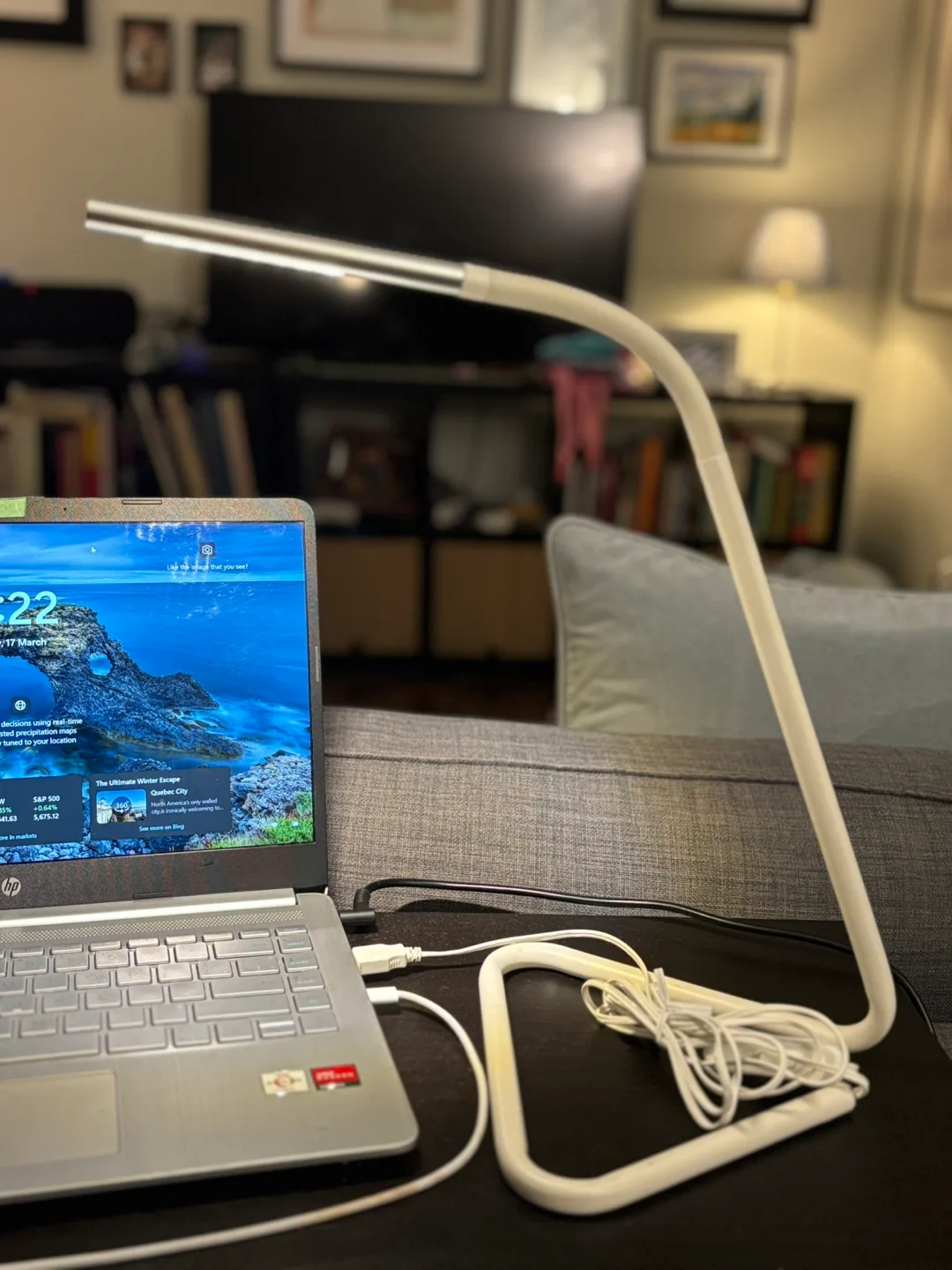 IKEA HÅRTE LED Desk Lamp - White image indicator(7)