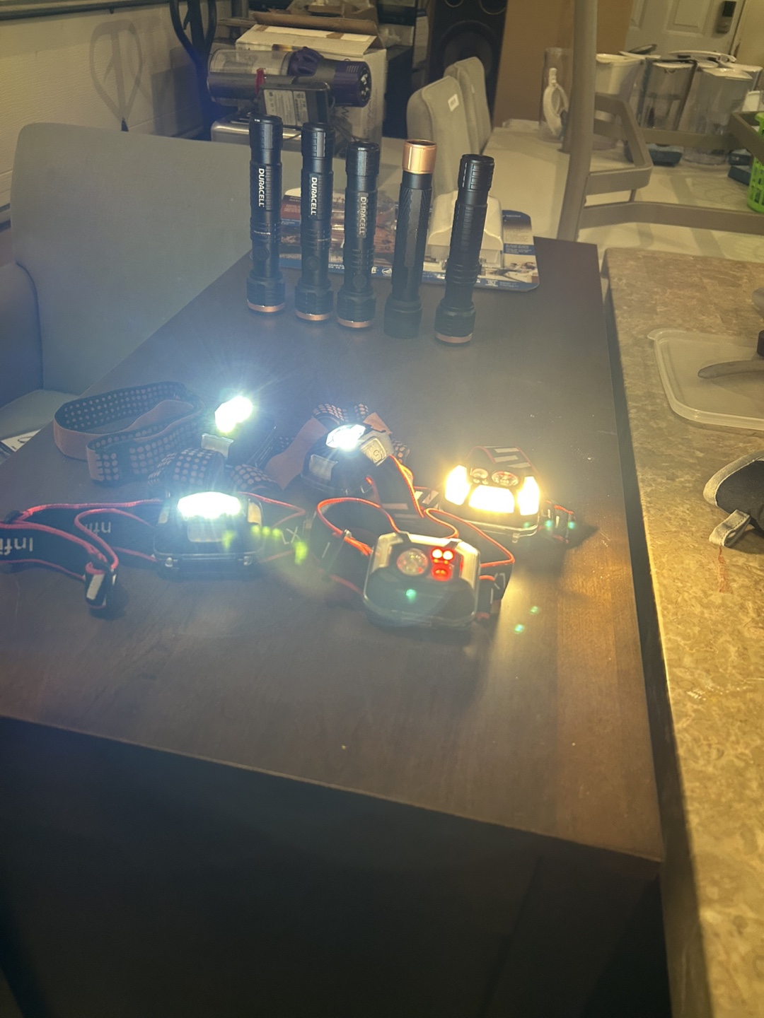 Bulk lot of Duracell flashlights and headlamps