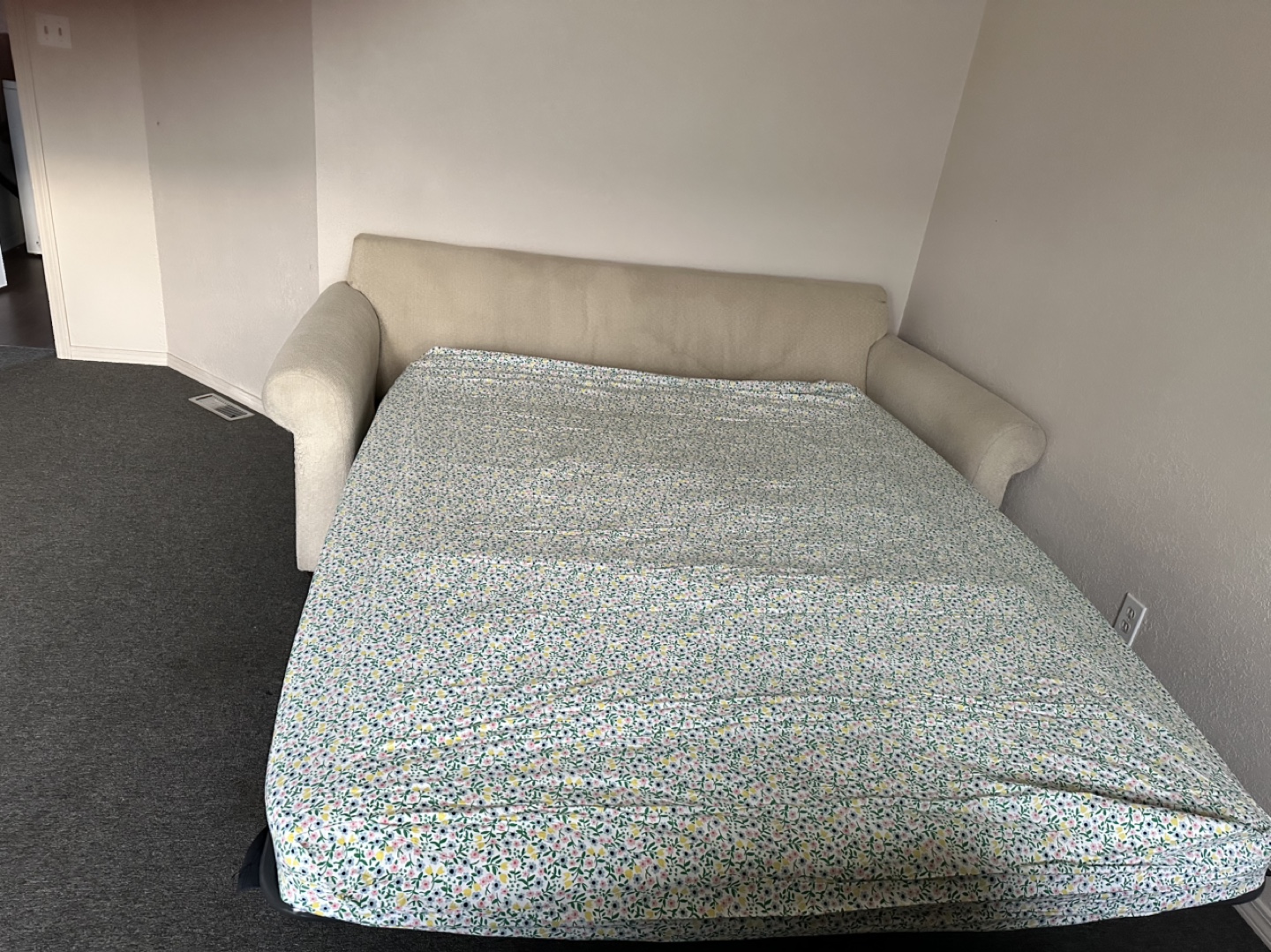 Beige Sofa Bed - photo 2