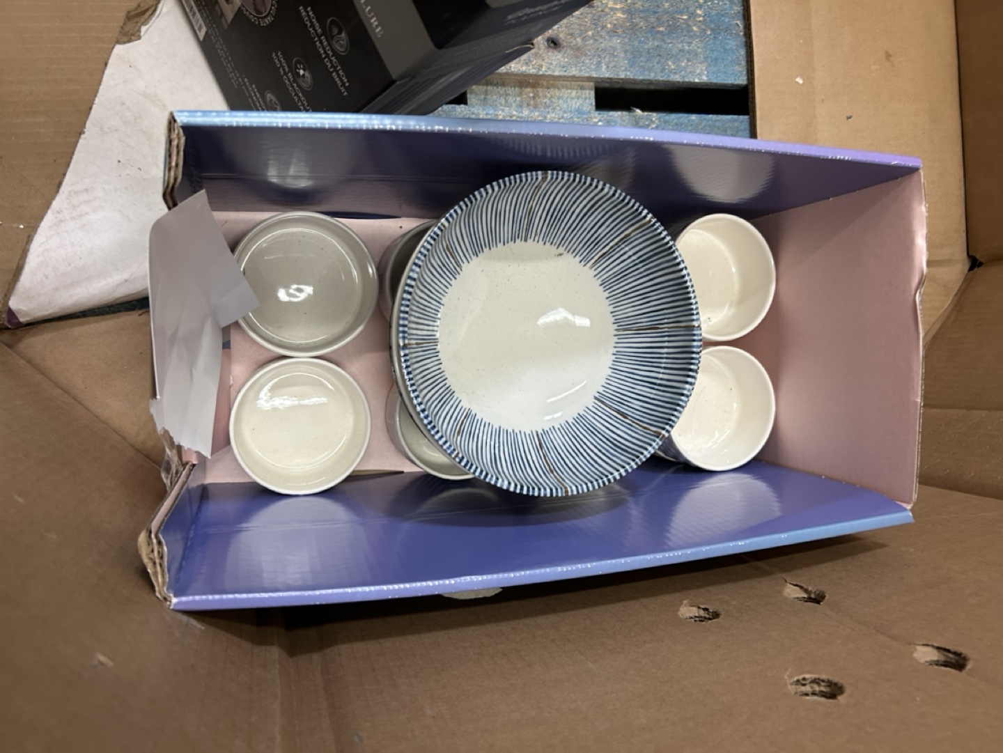 Set of 10 Small Bowls and 1 Large Bowl