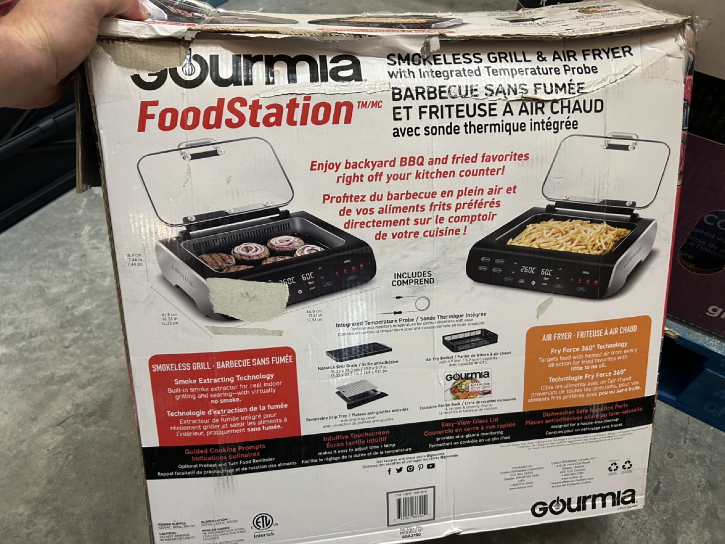 Gourmia FoodStation Smokeless Grill & Air Fryer - photo 3