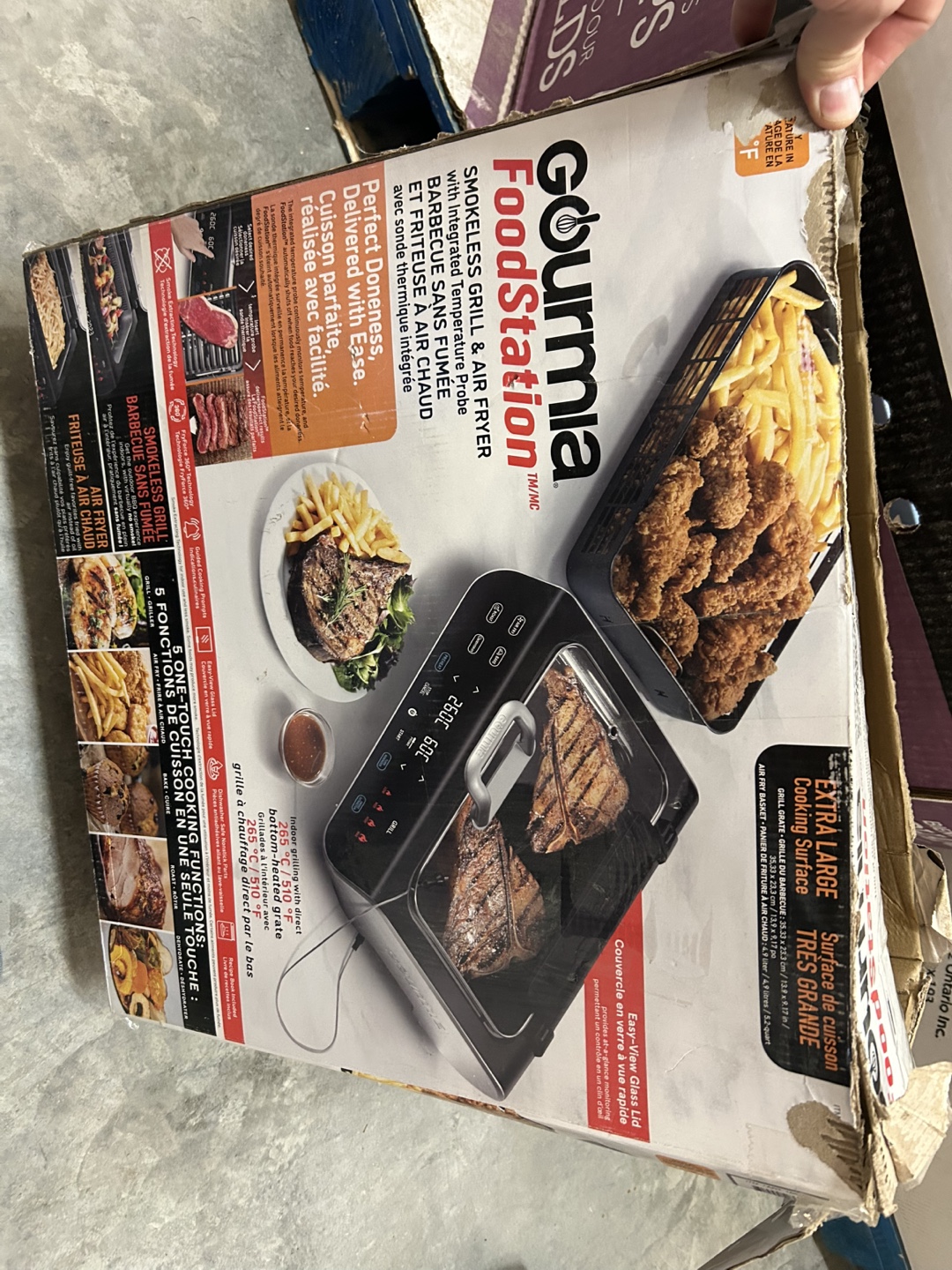 Gourmia FoodStation Smokeless Grill & Air Fryer - photo 2
