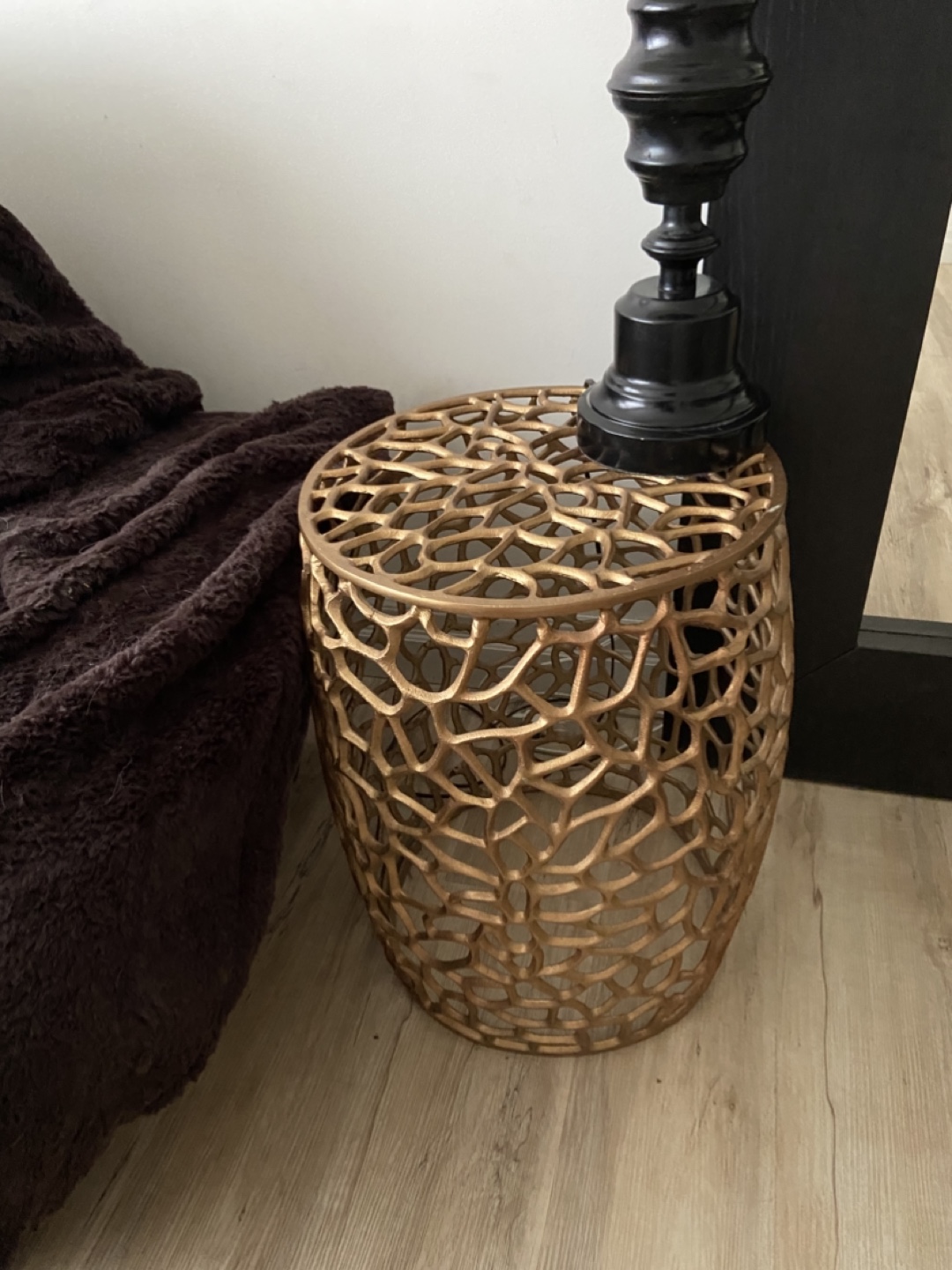 Gold Metal Accent Table