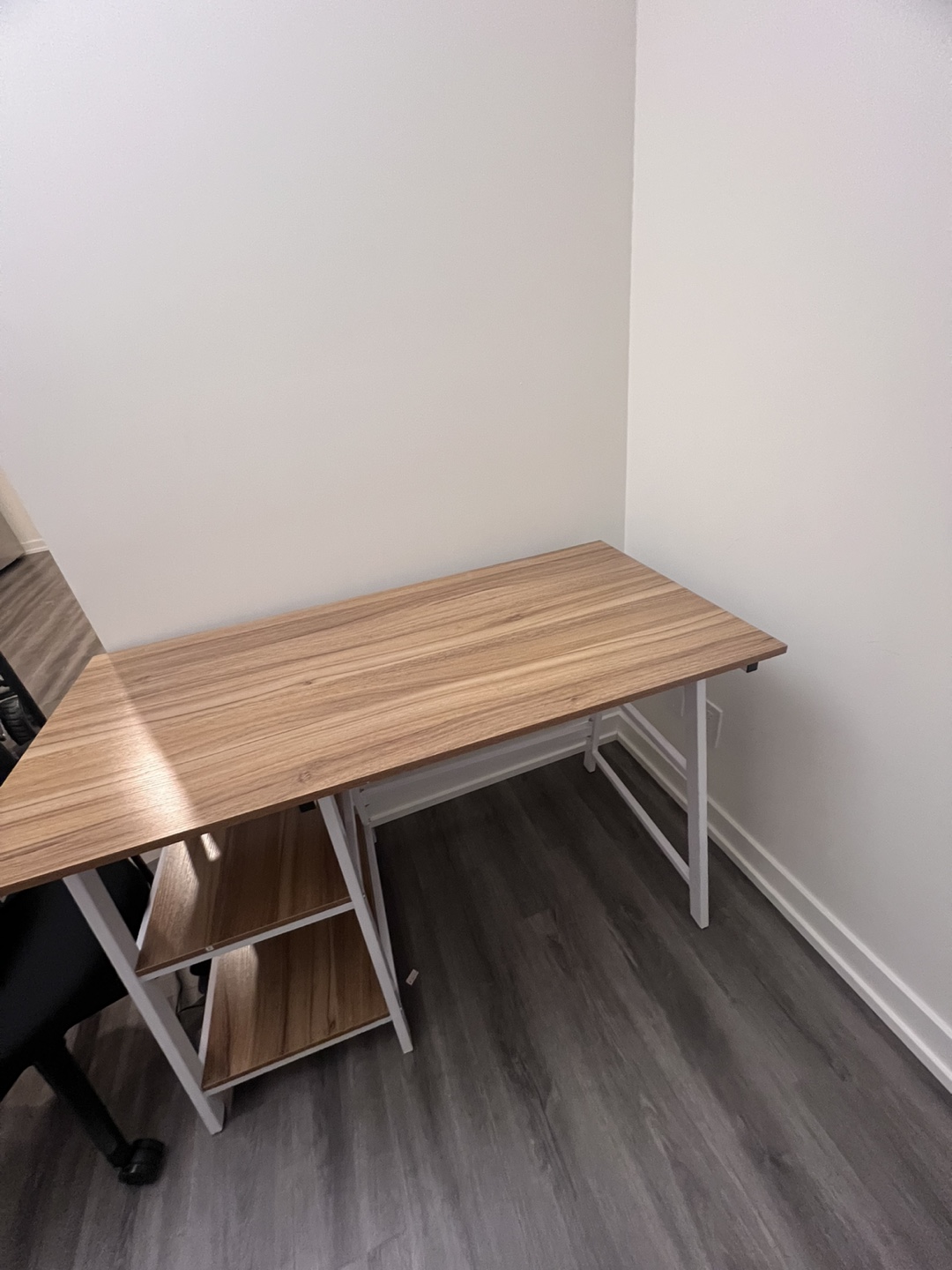 Desk with Two Shelves