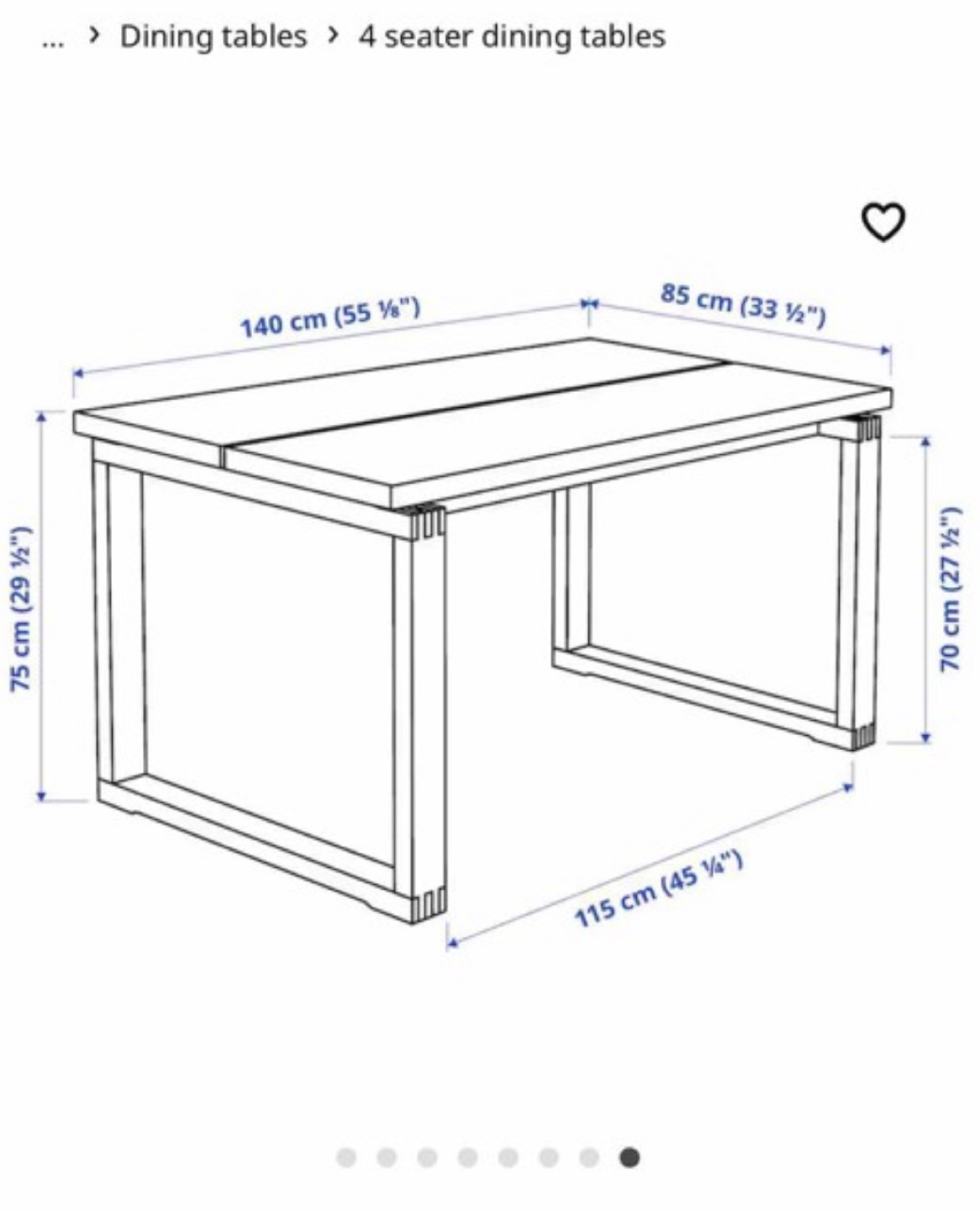 MÖRBYLANGA IKEA Dining Table - Oak Veneer - photo 3