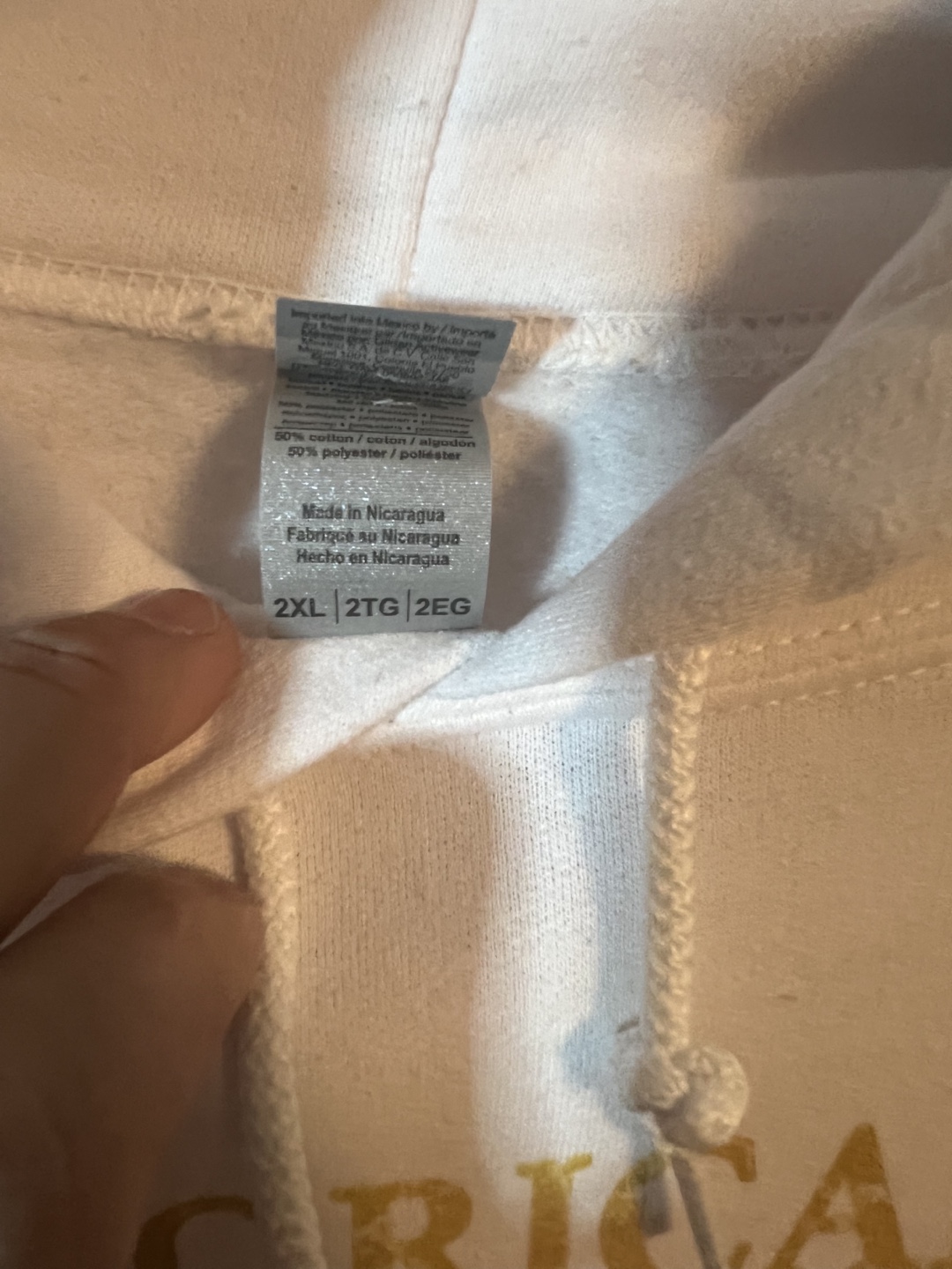 White HBCU Hoodie 2XL - photo 2