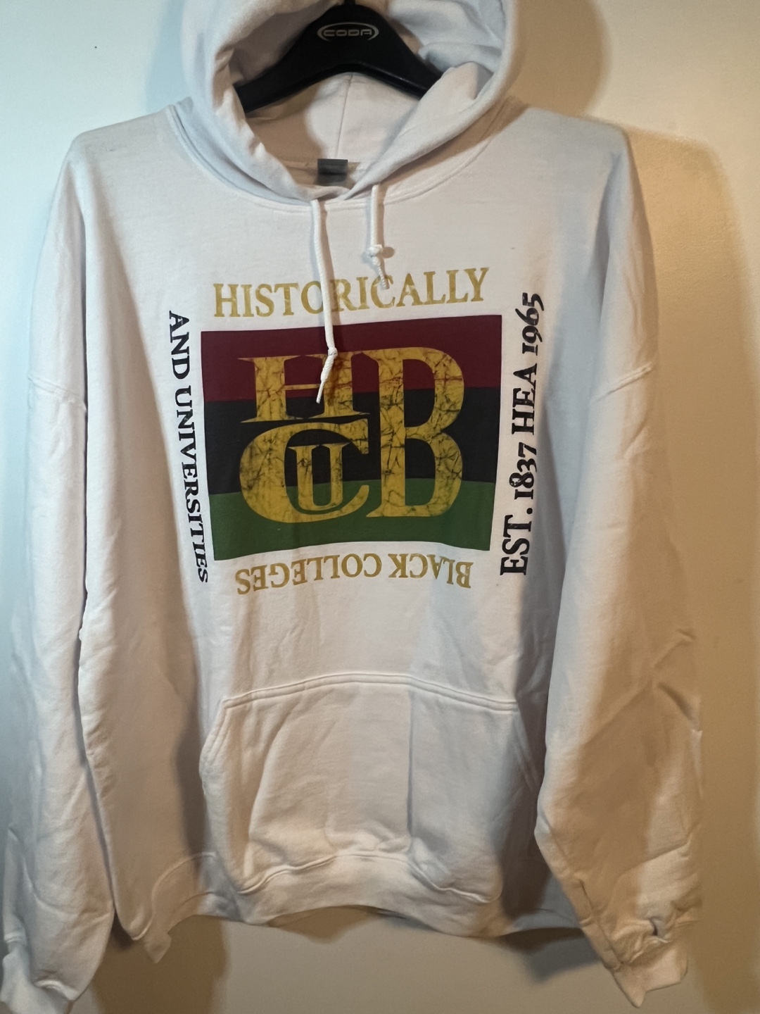 White HBCU Hoodie 2XL - photo 4