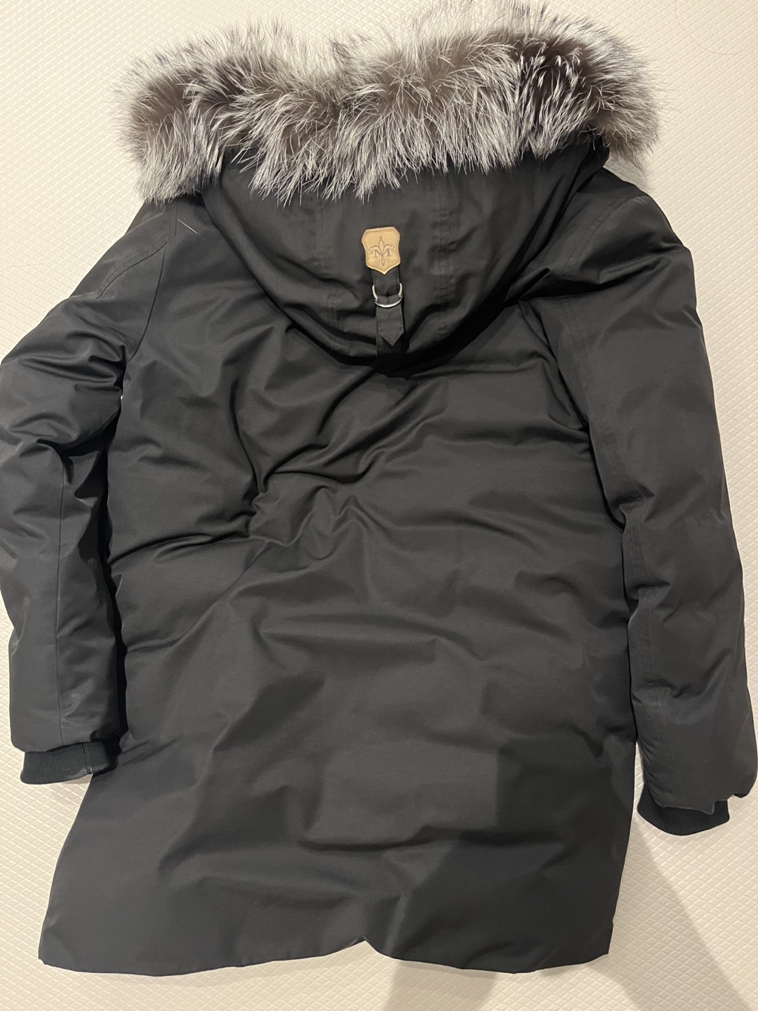 Mackage Men's Black Down-Filled Parka with Fur Trimmed Hood - photo 2